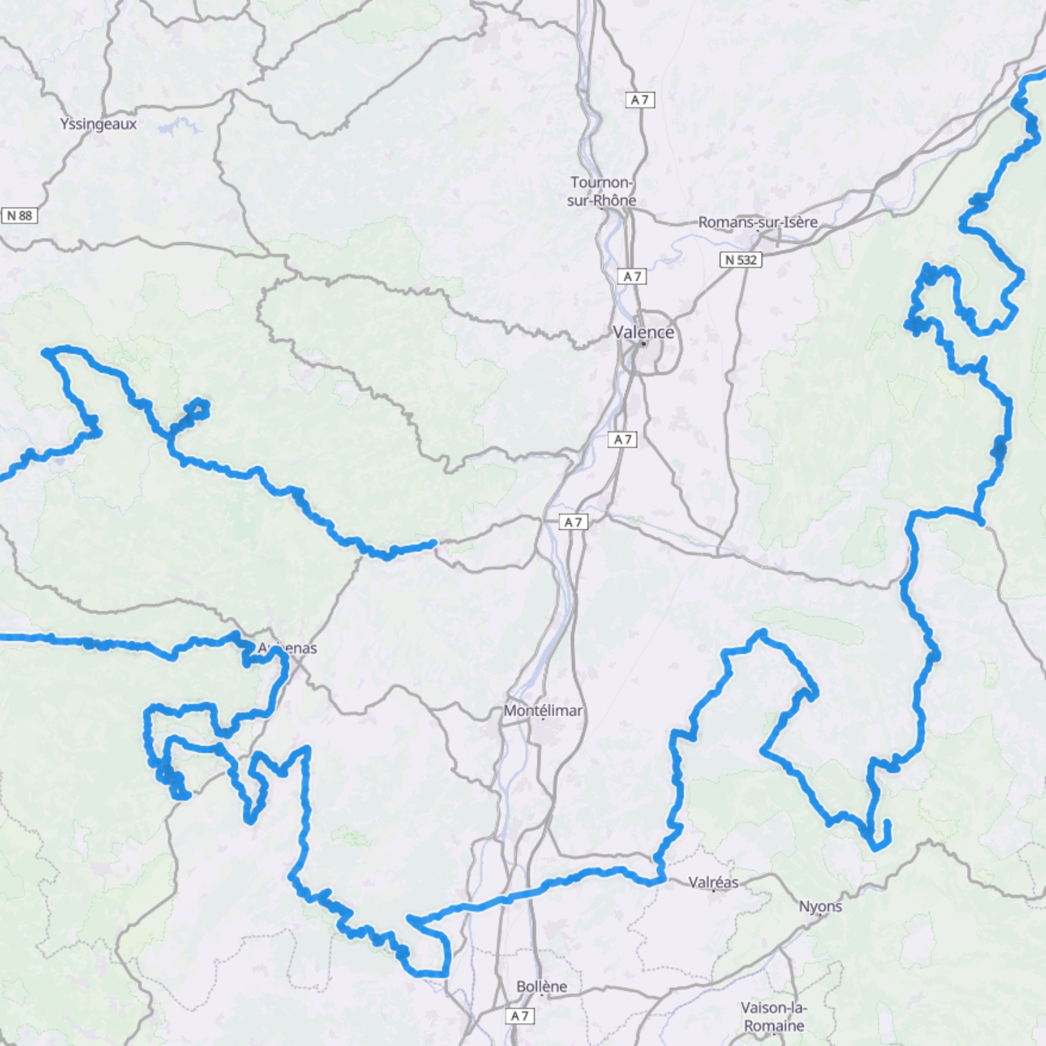 Map itinerary