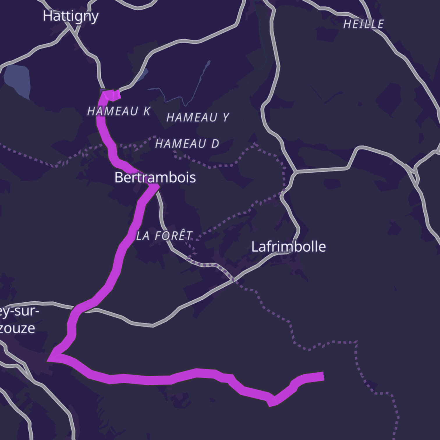 Map itinerary