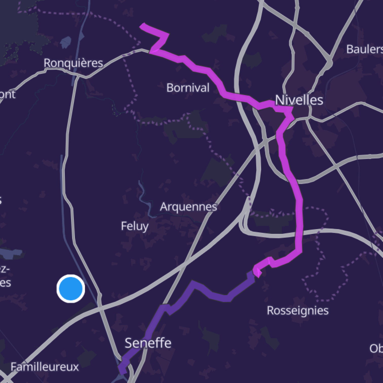 Map itinerary