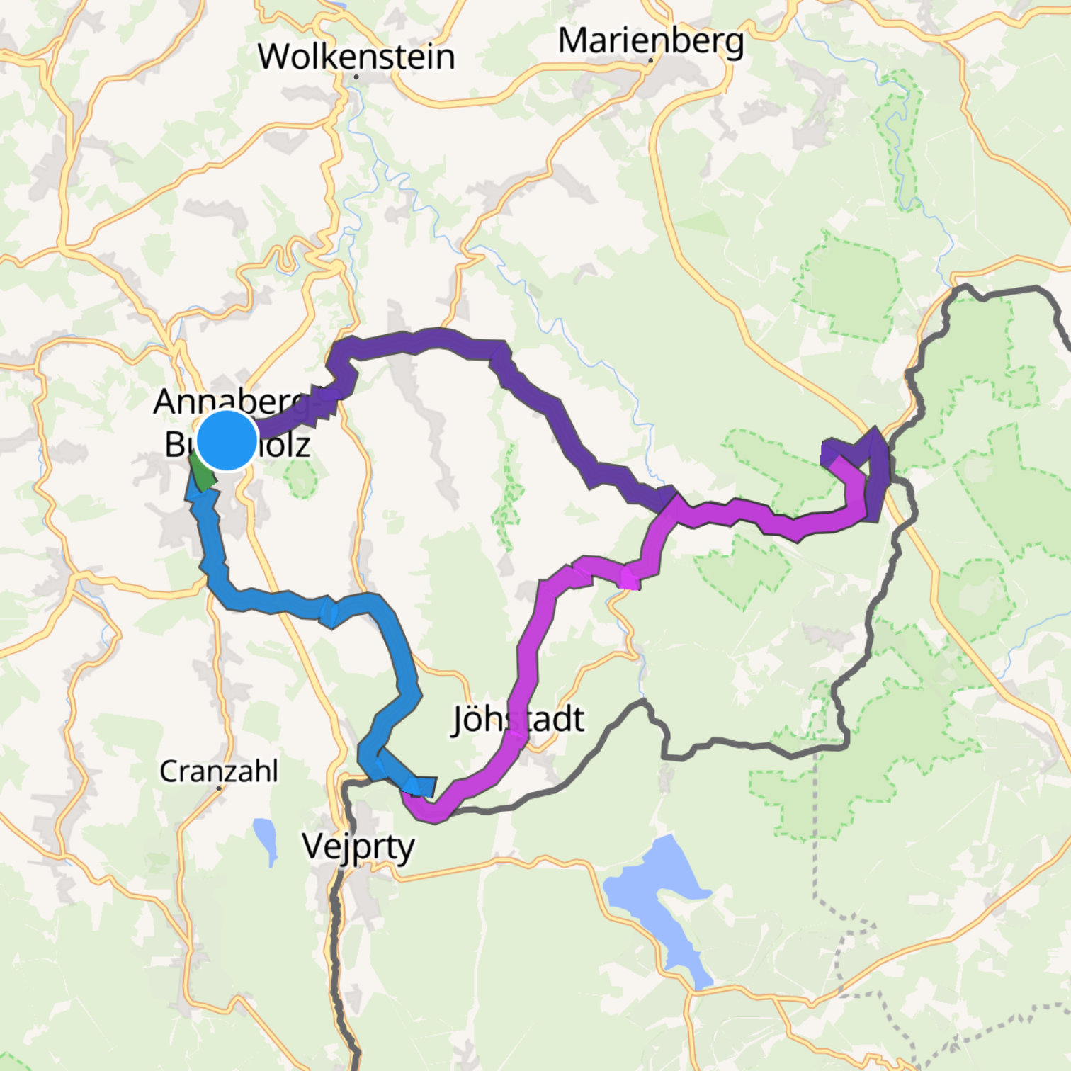 Map itinerary