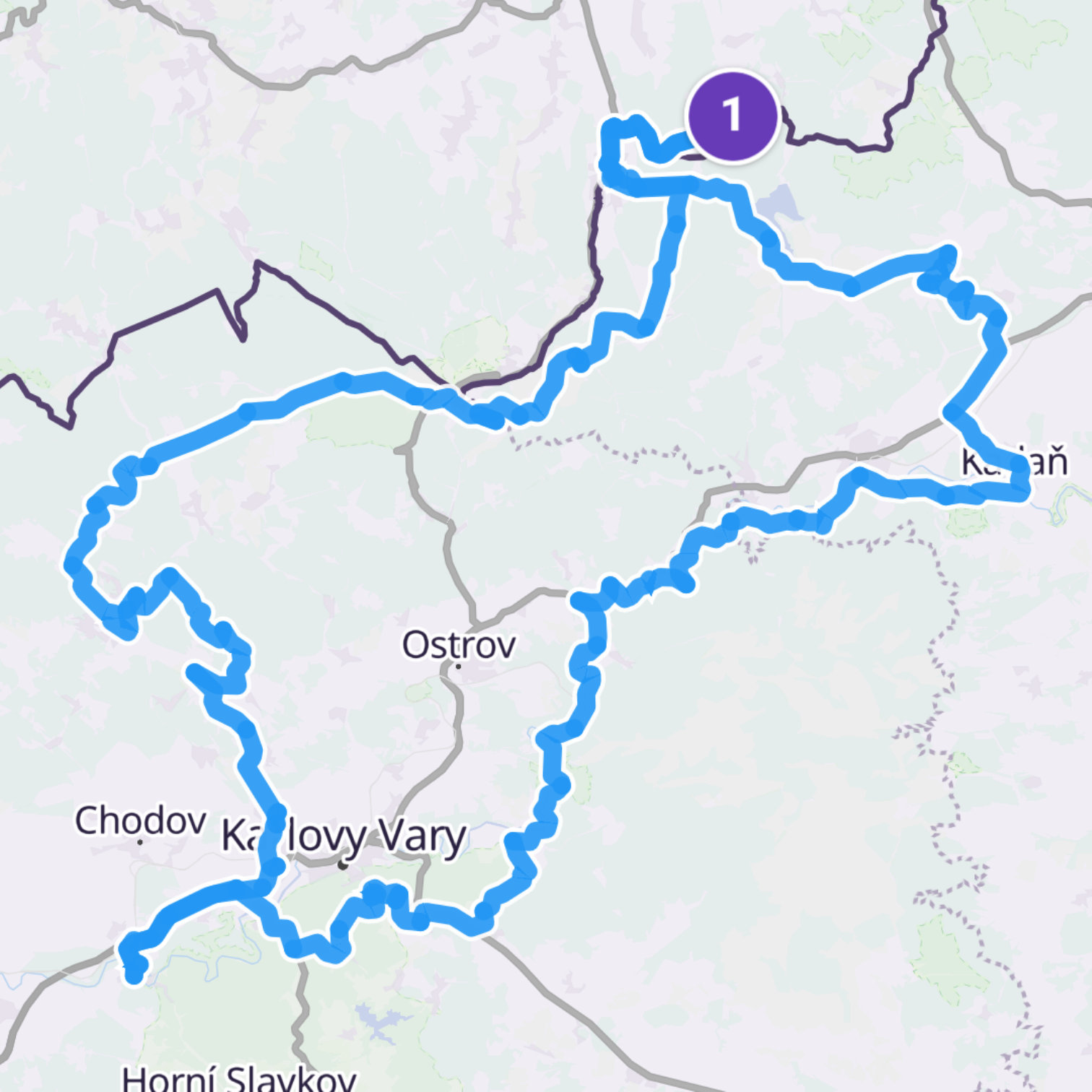 Map itinerary