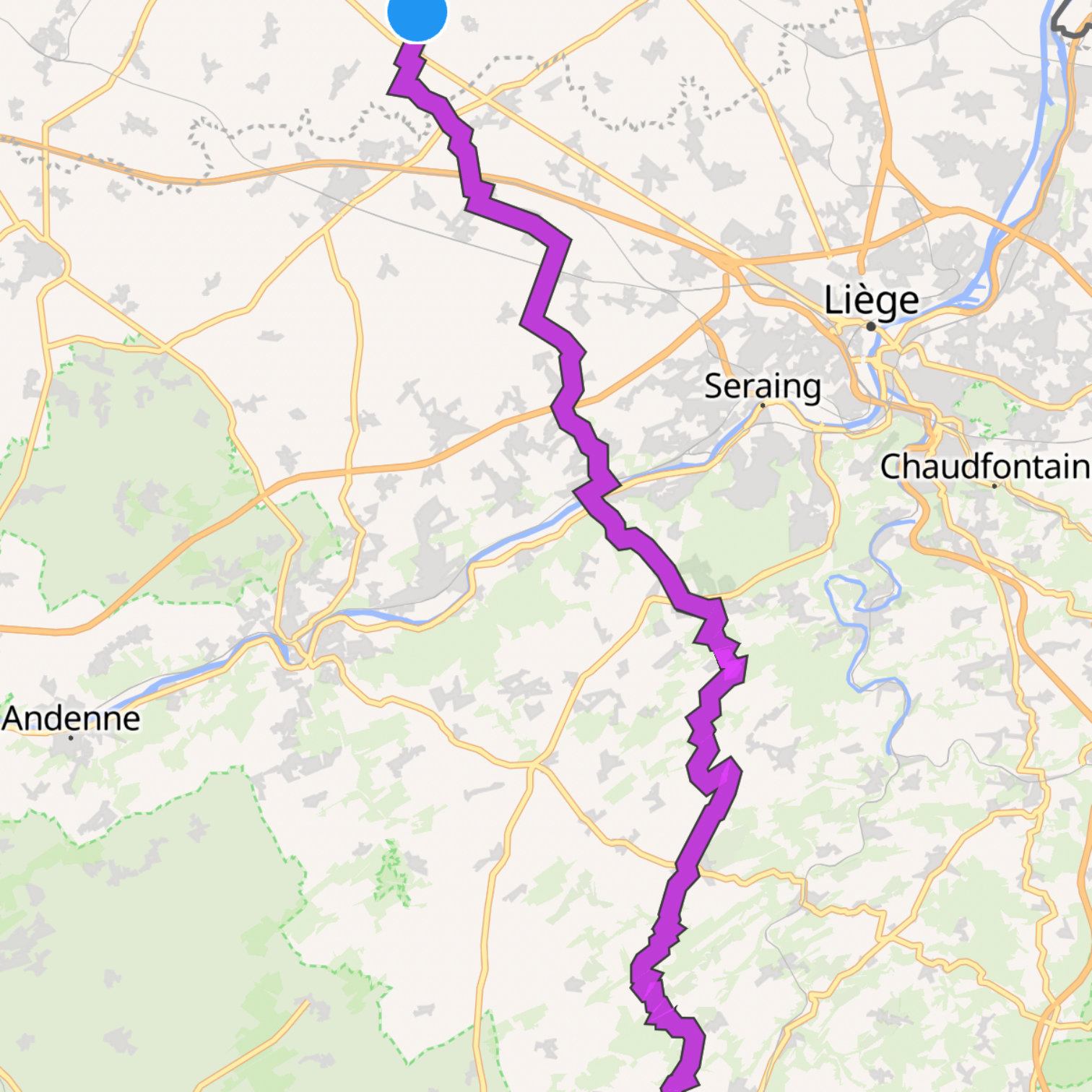 Map itinerary