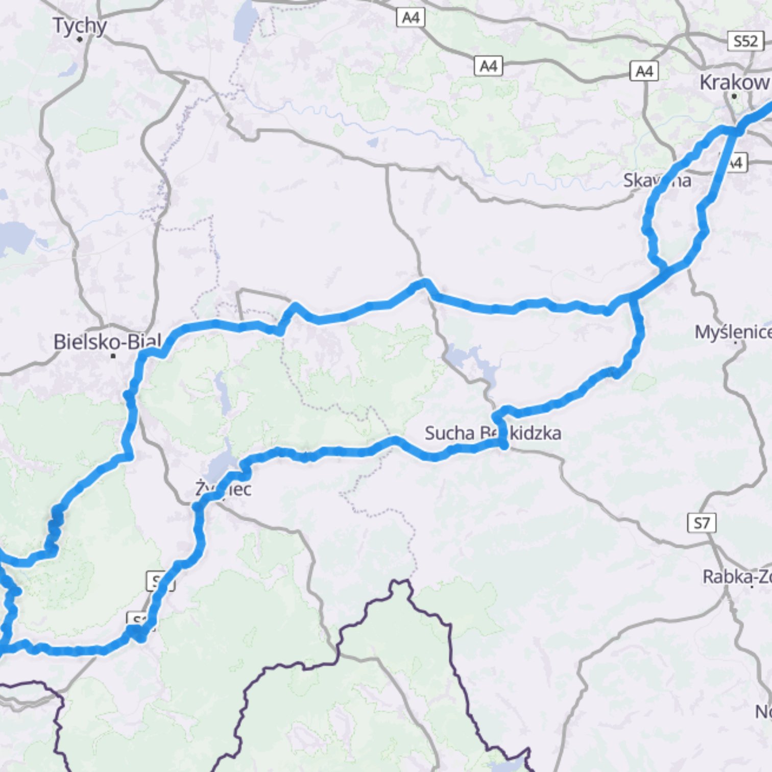 Map itinerary