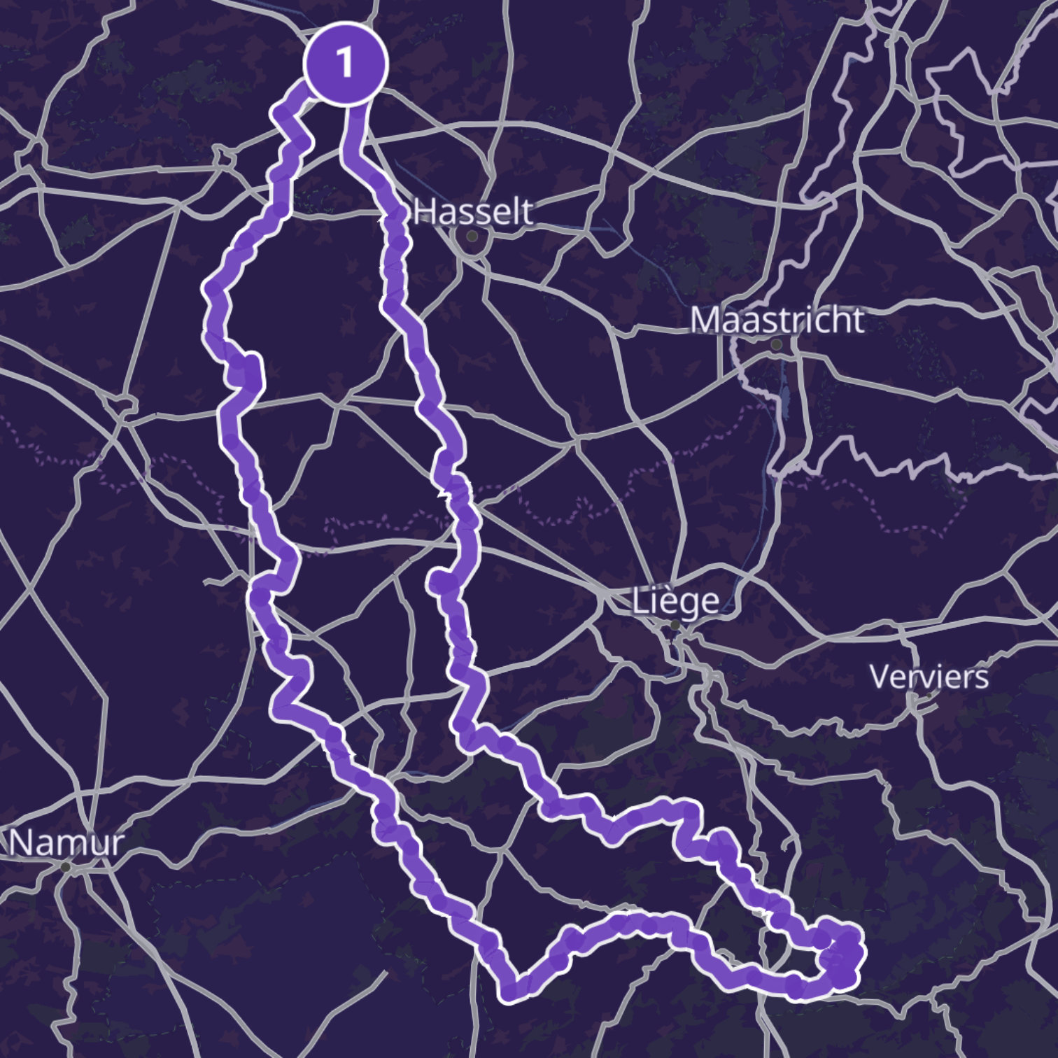 Map itinerary