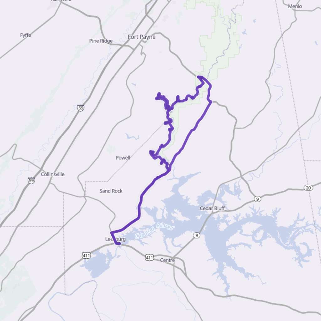 Map itinerary