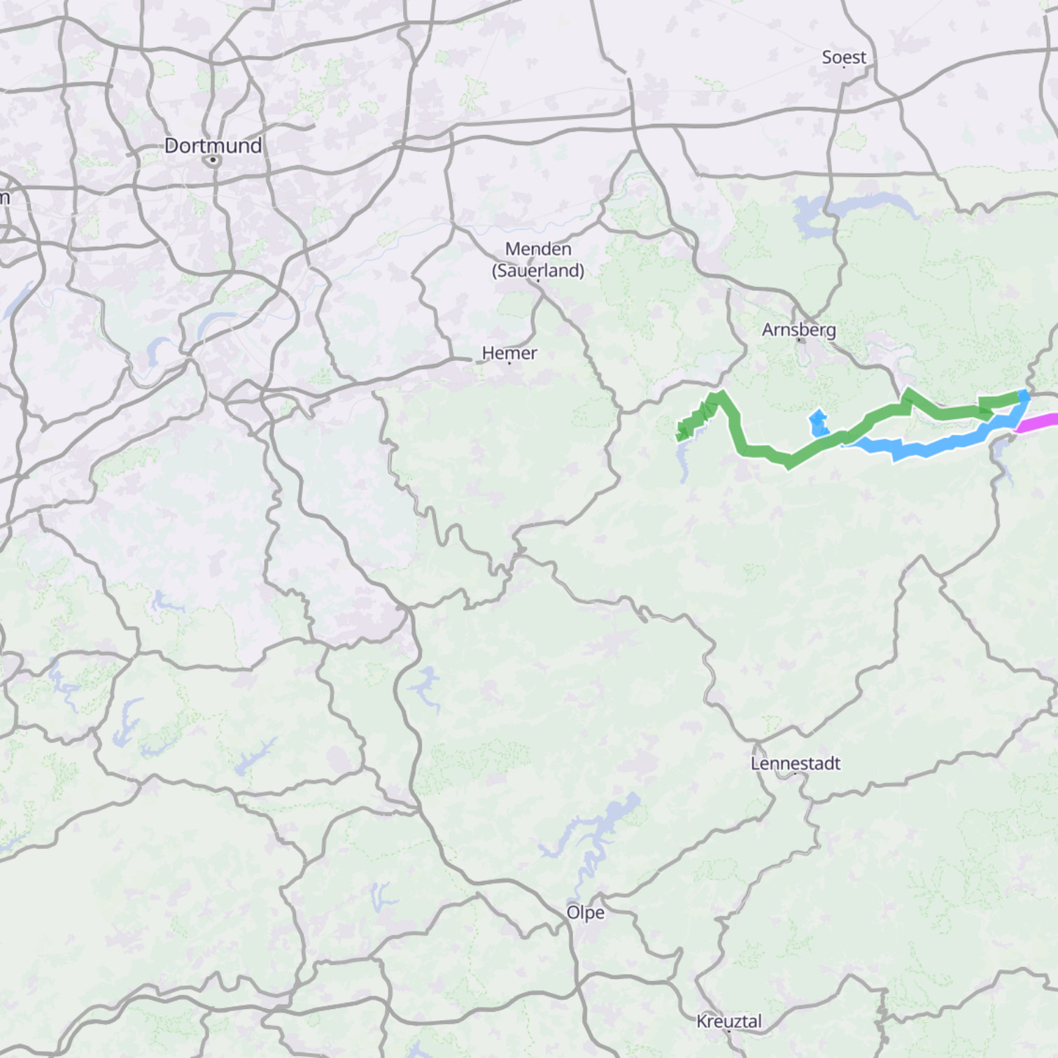 Map itinerary