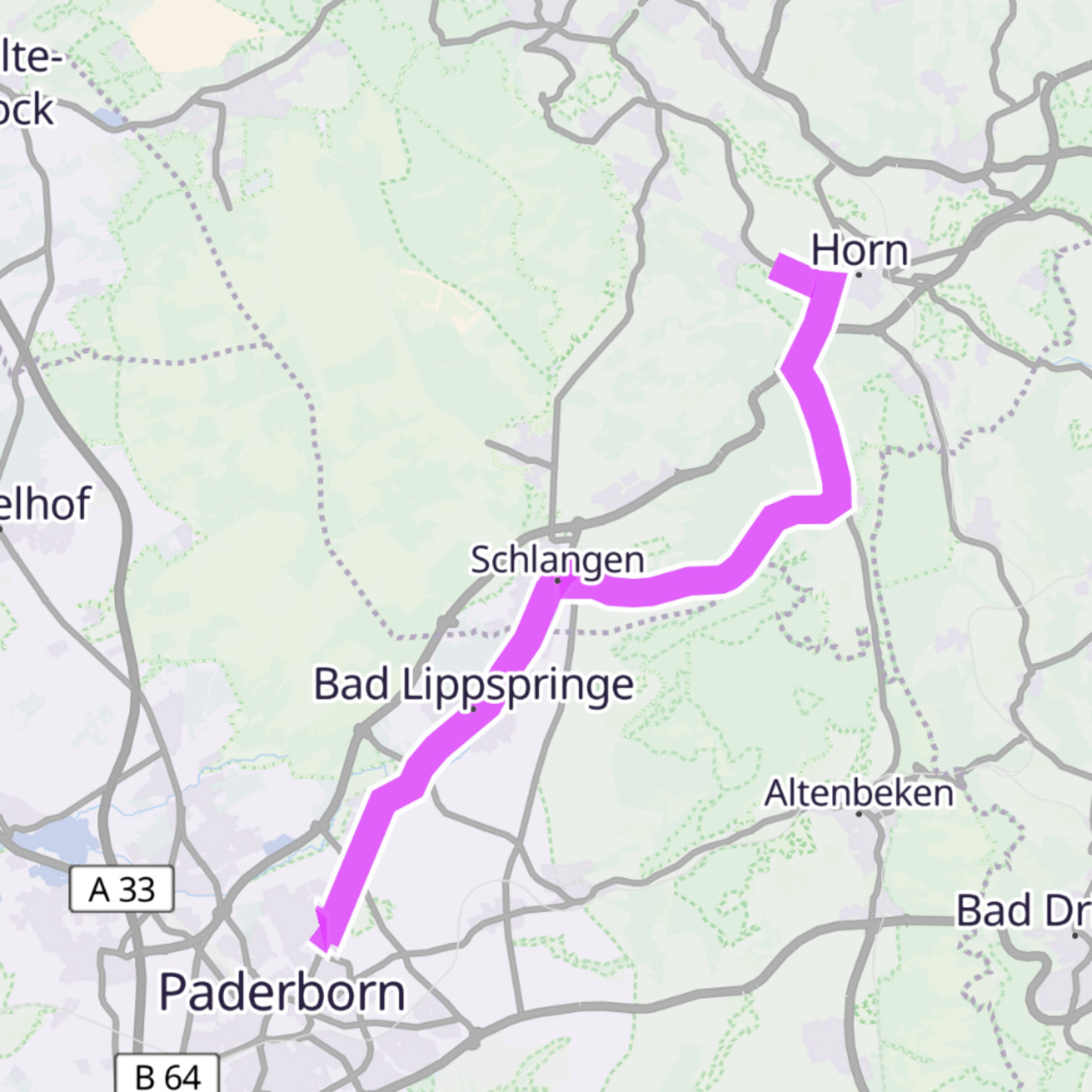 Map itinerary