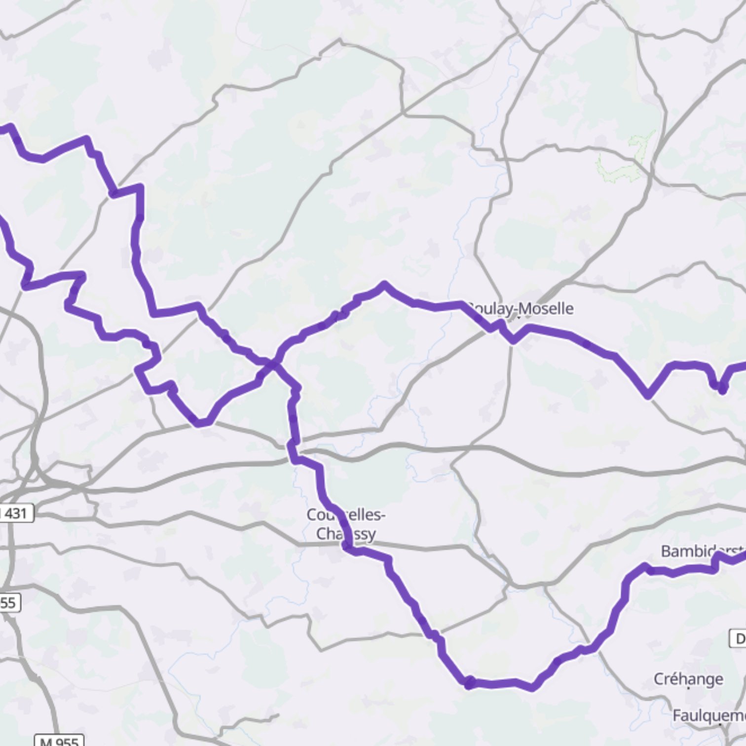 Map itinerary