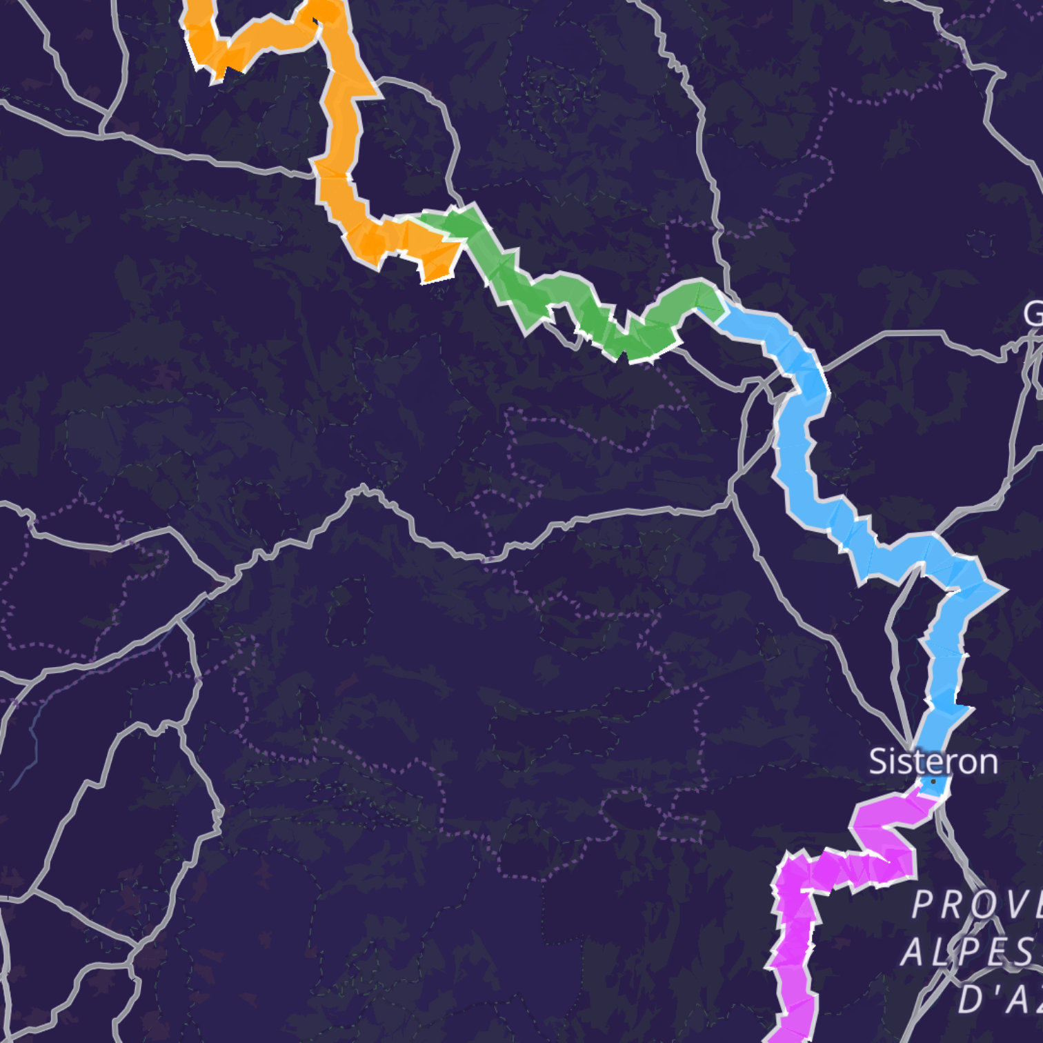 Map itinerary