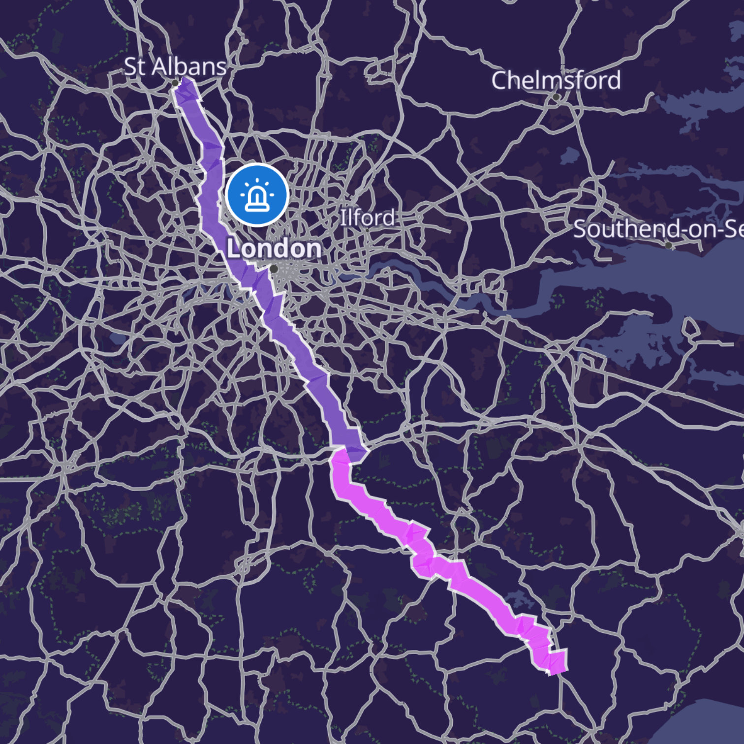 Map itinerary