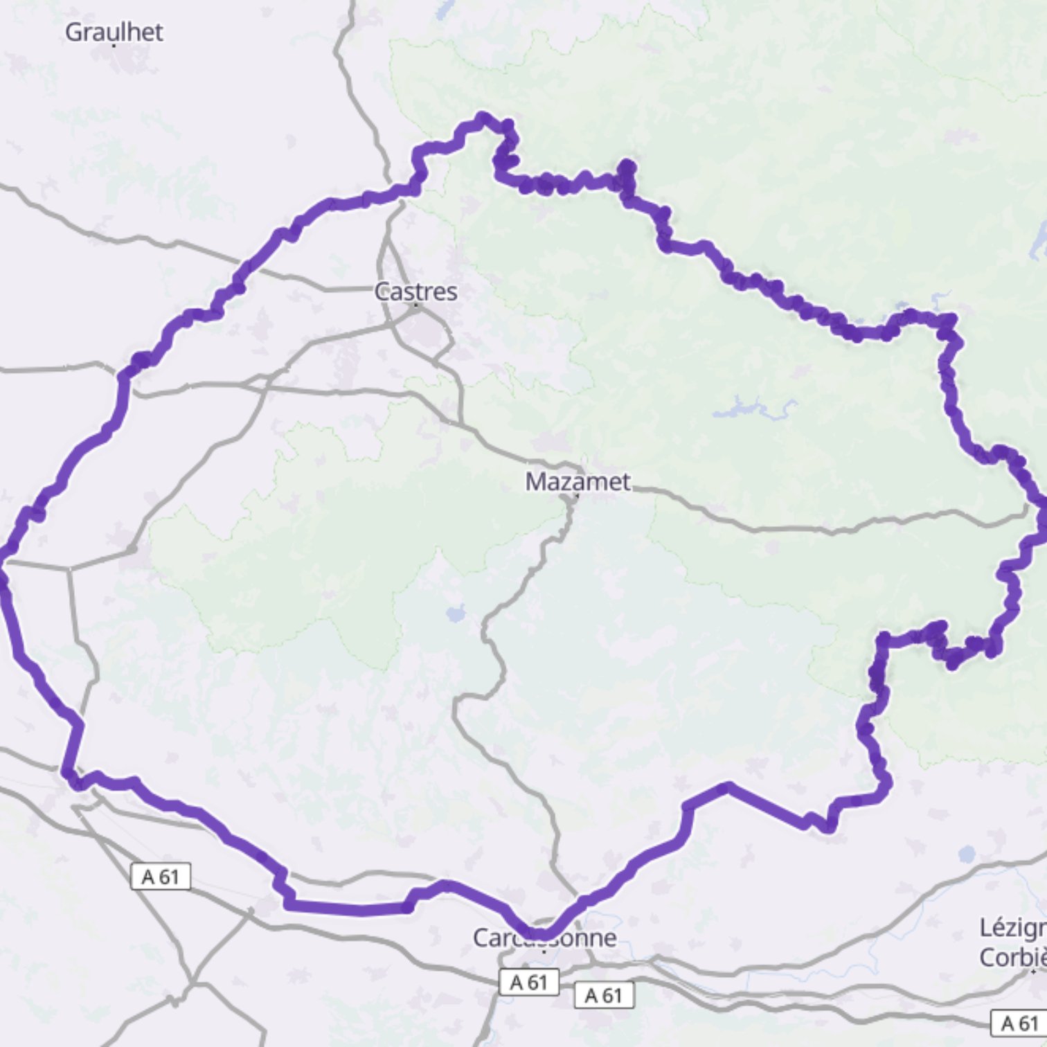 Map itinerary
