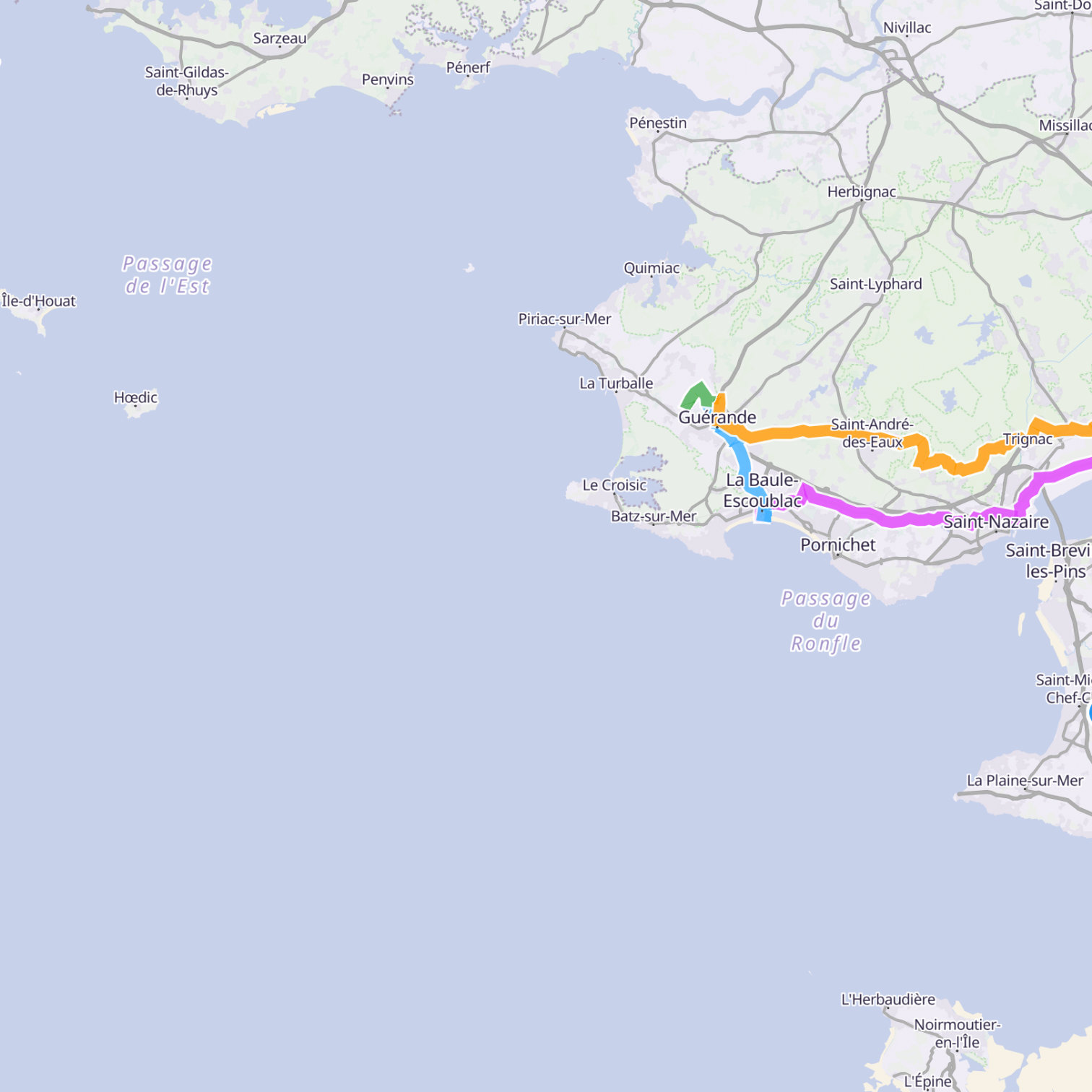 Map itinerary
