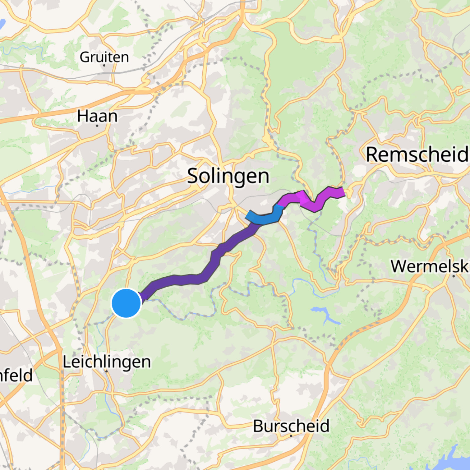 Map itinerary