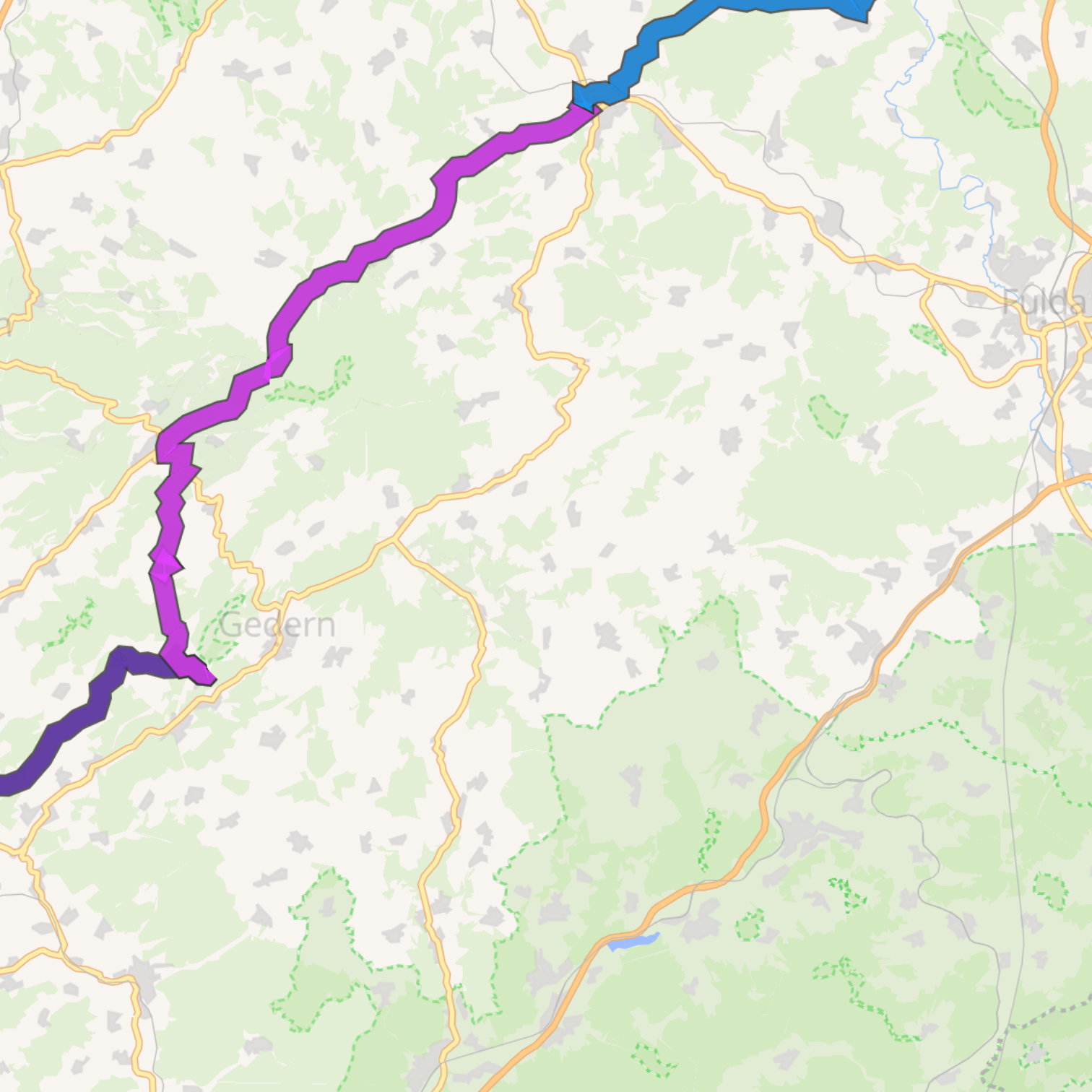 Map itinerary