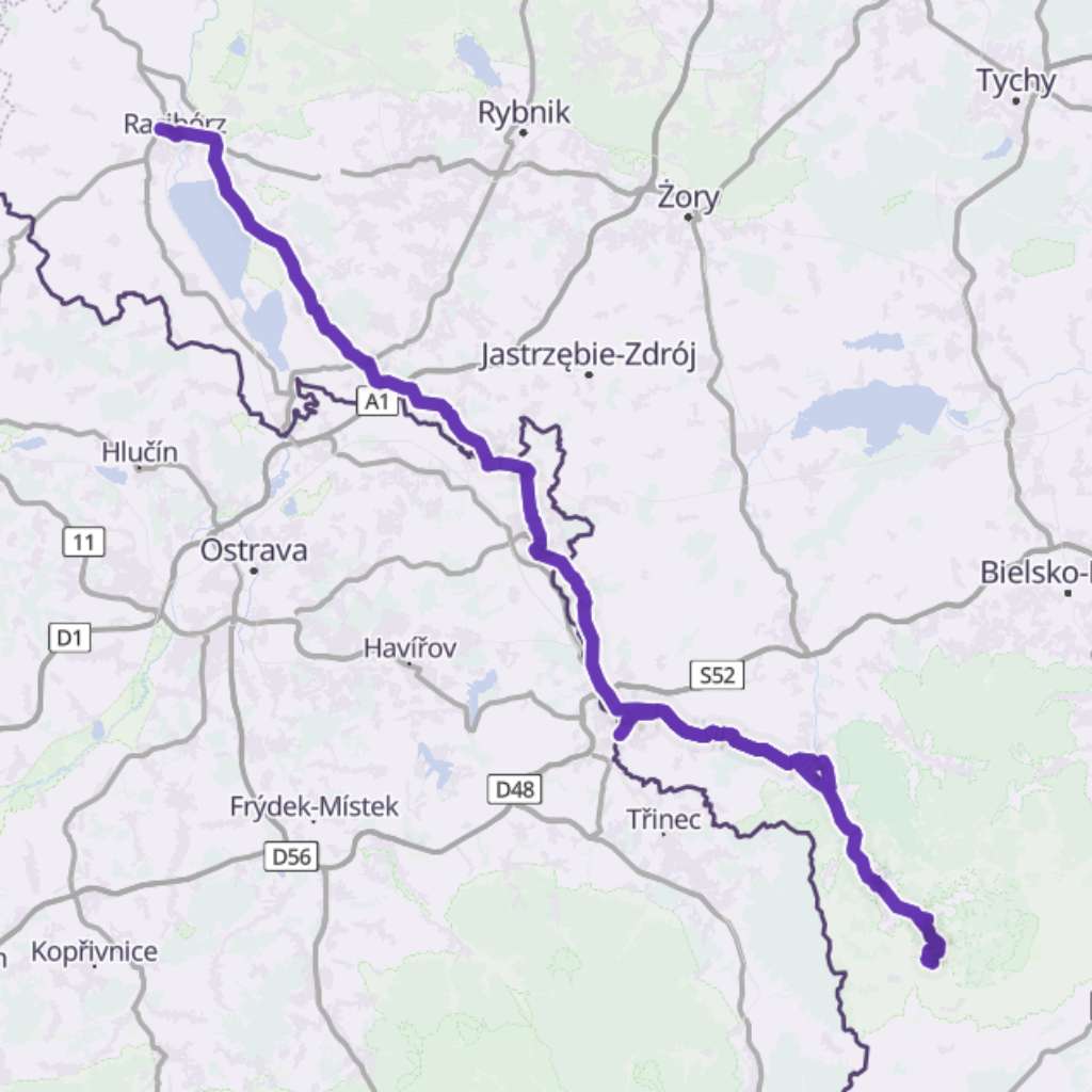 Map itinerary