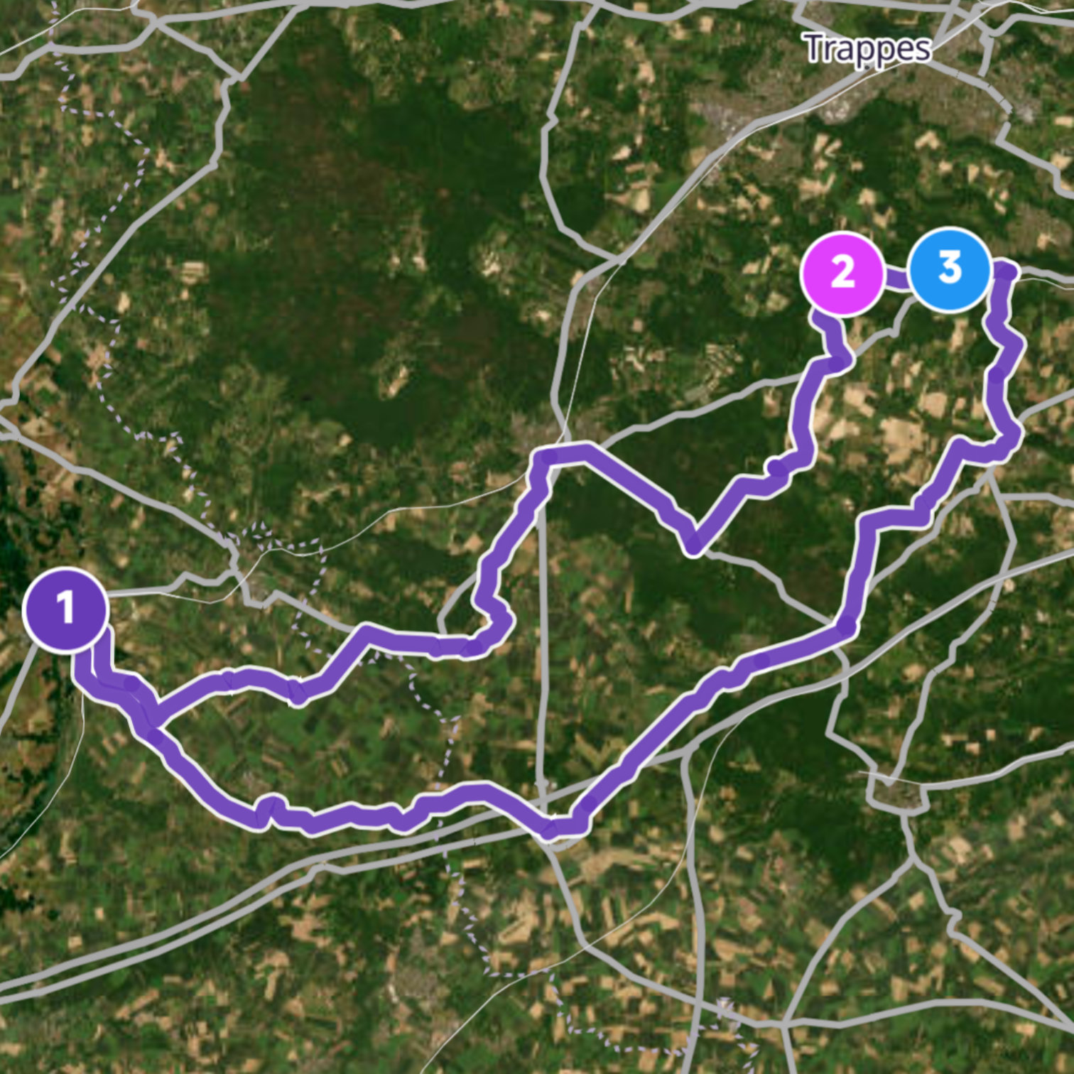 Map itinerary