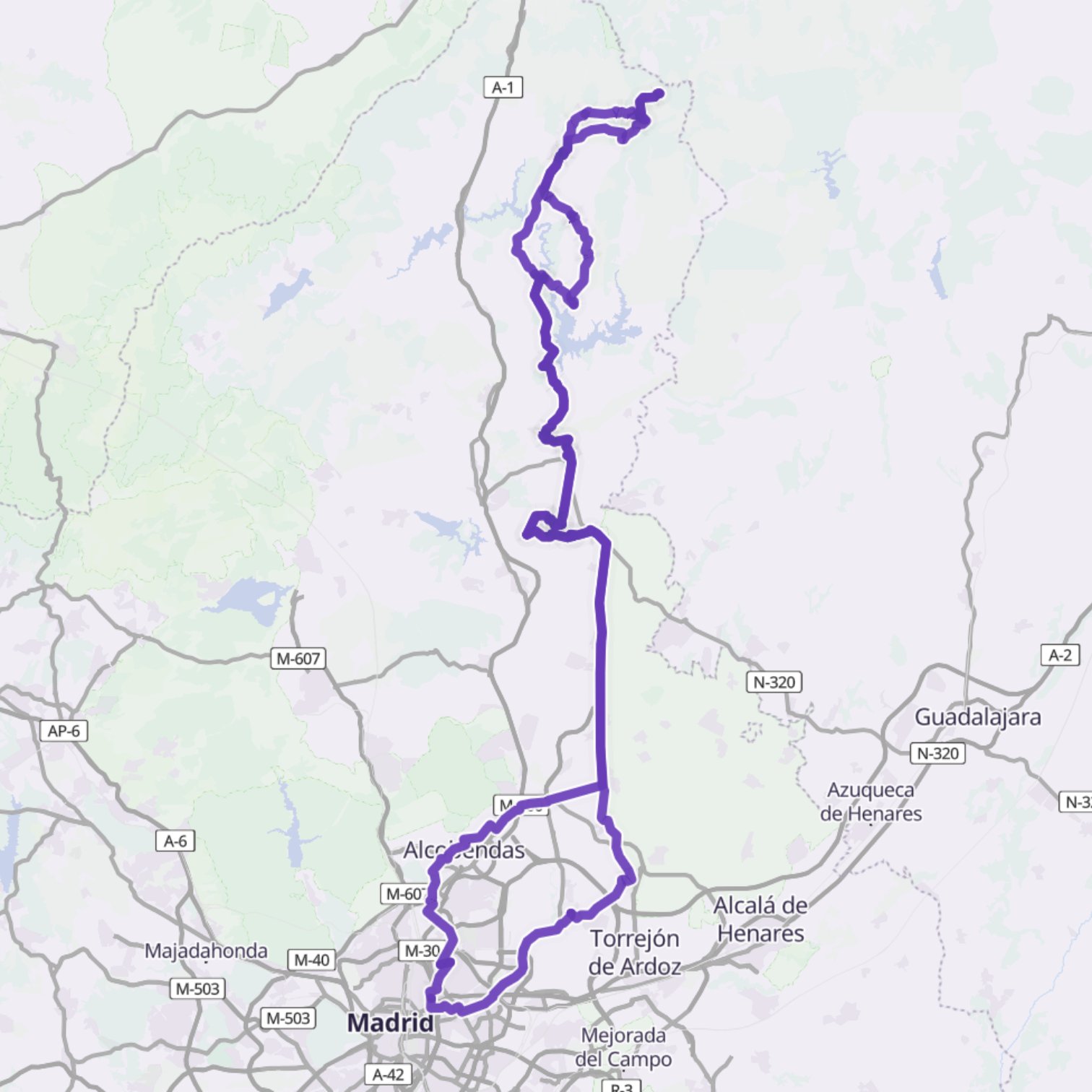 Map itinerary