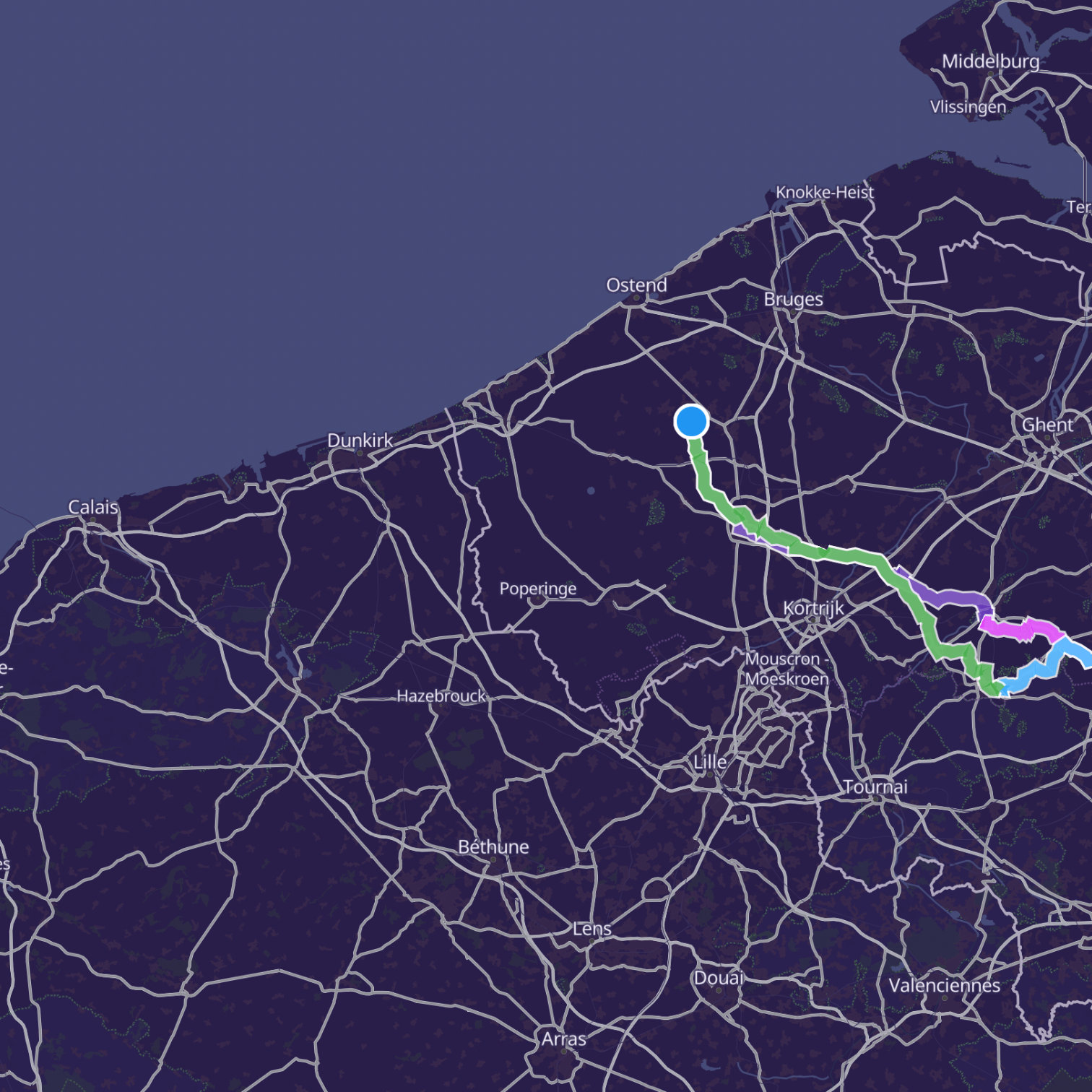 Map itinerary