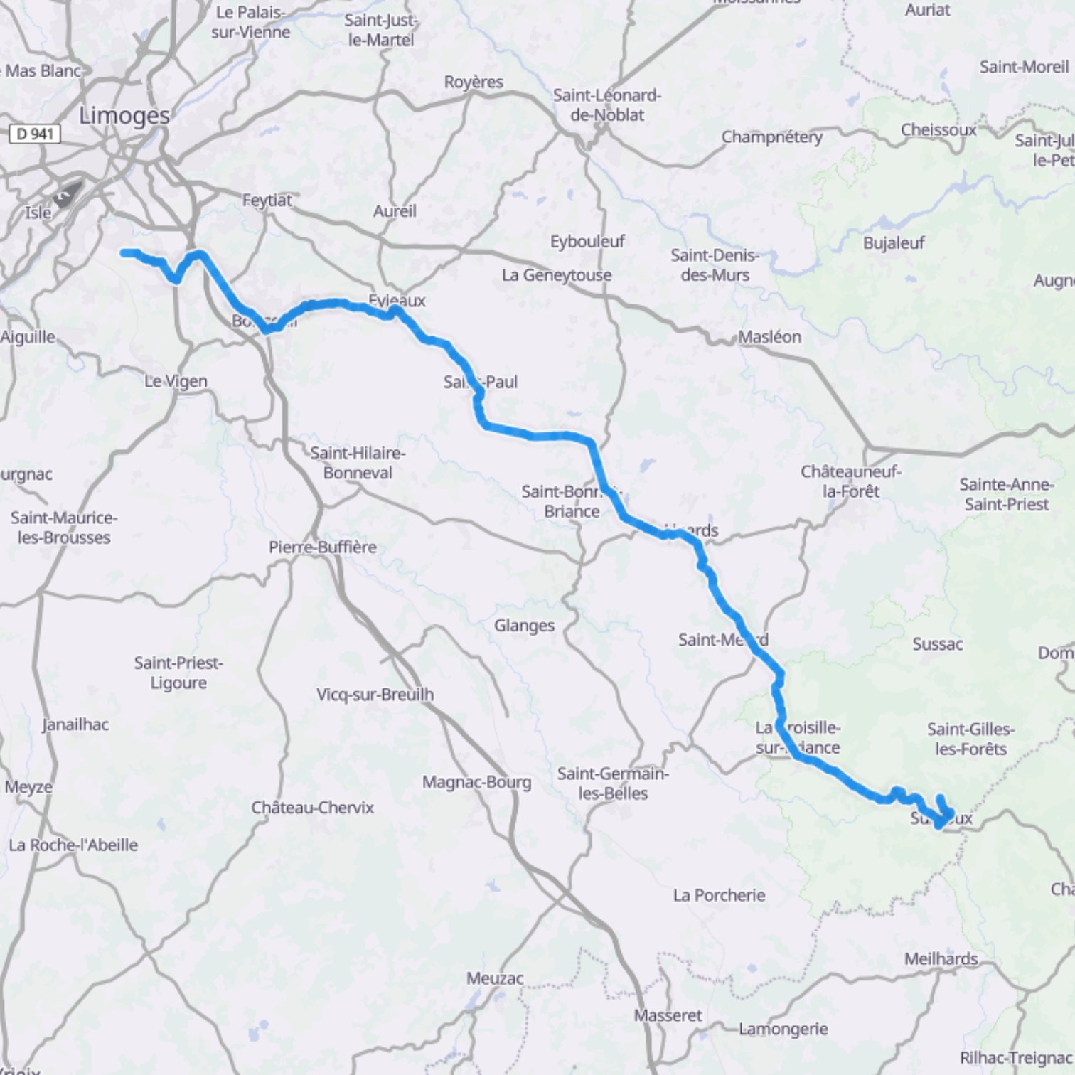 Map itinerary
