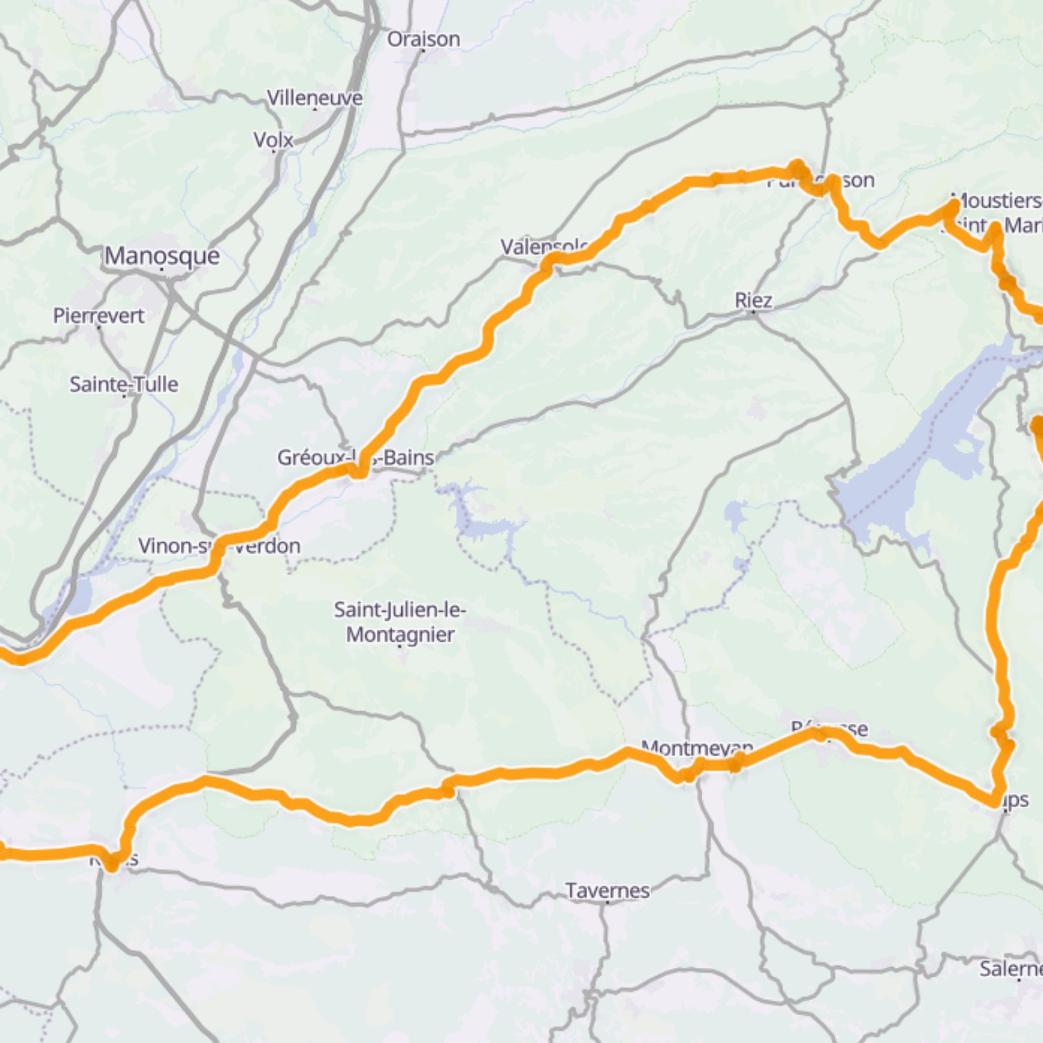 Map itinerary