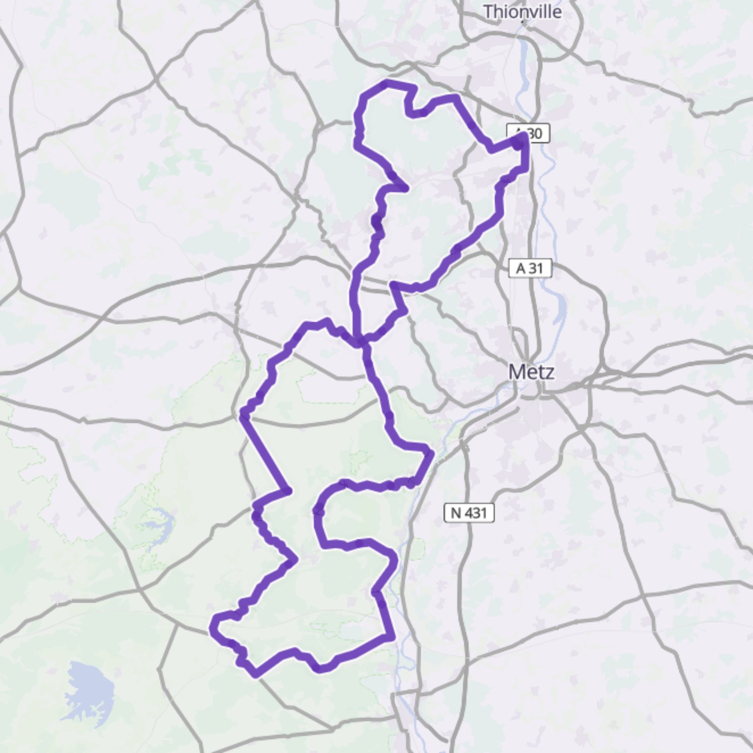 Map itinerary