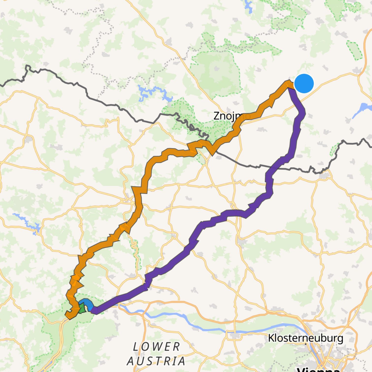 Map itinerary
