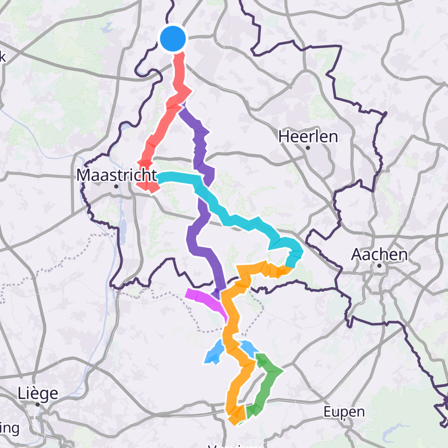 Map itinerary