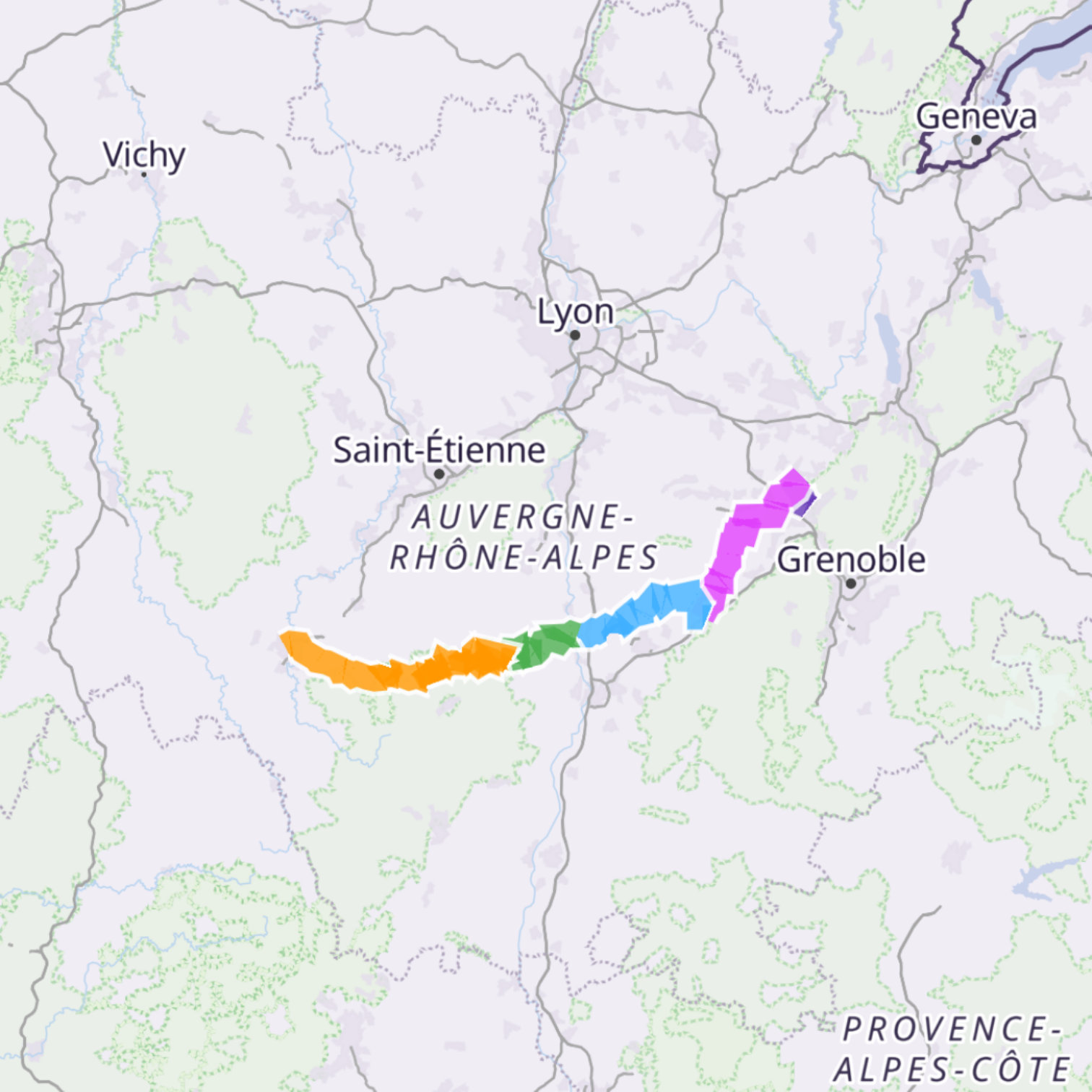 Map itinerary