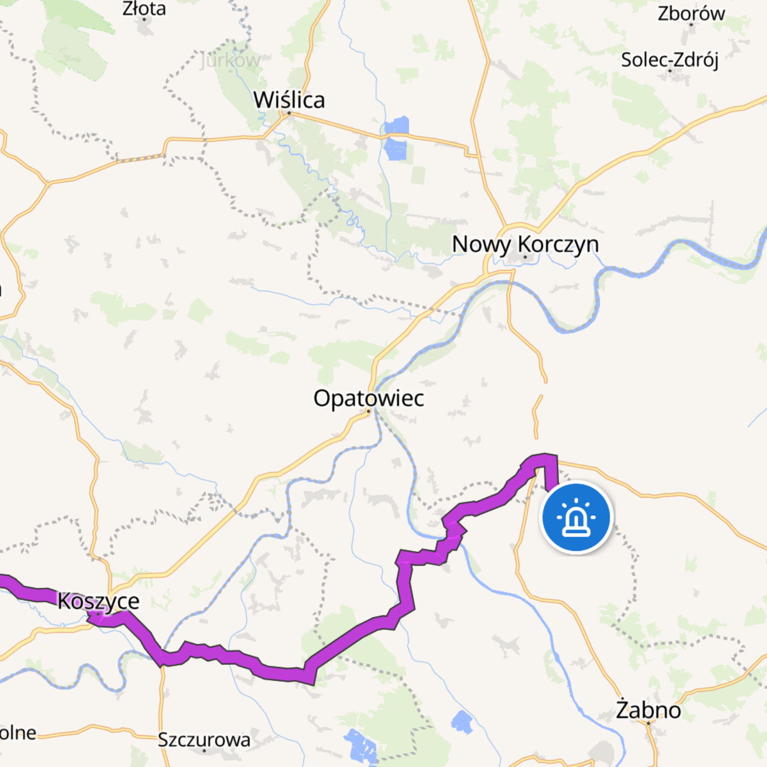 Map itinerary