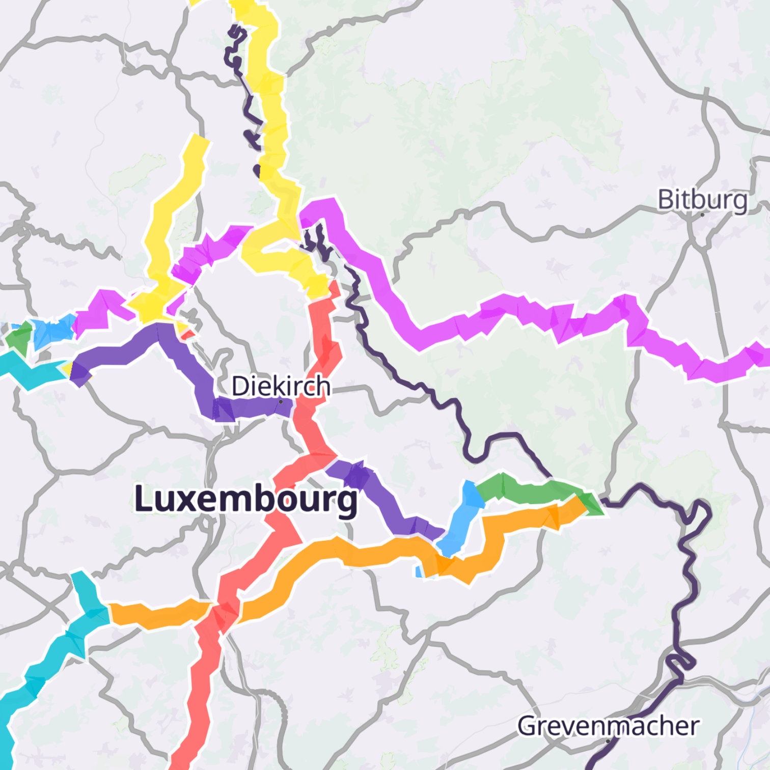 Map itinerary