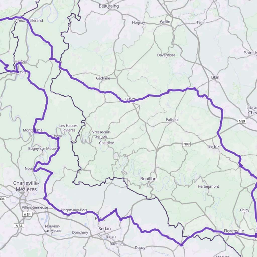 Map itinerary