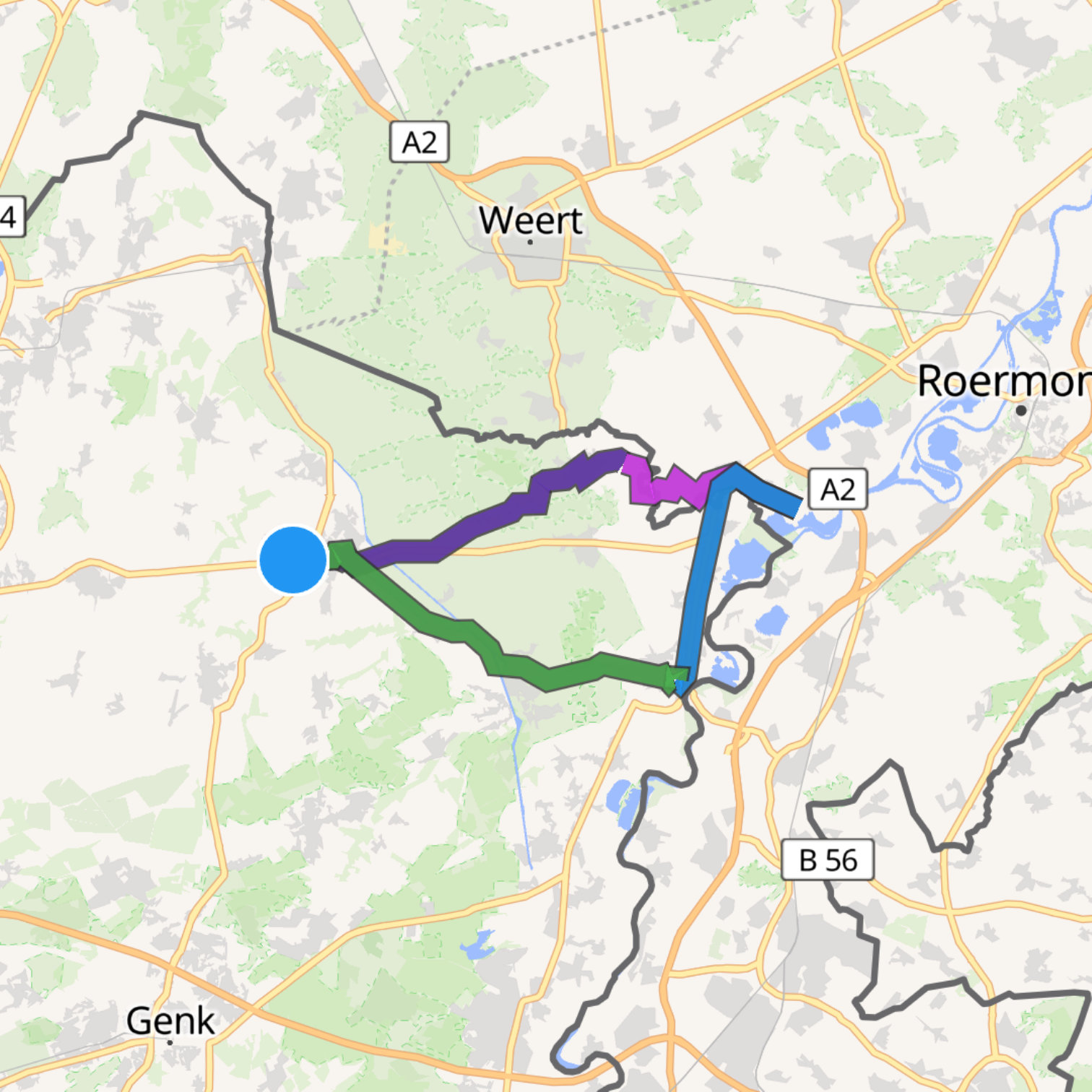 Map itinerary
