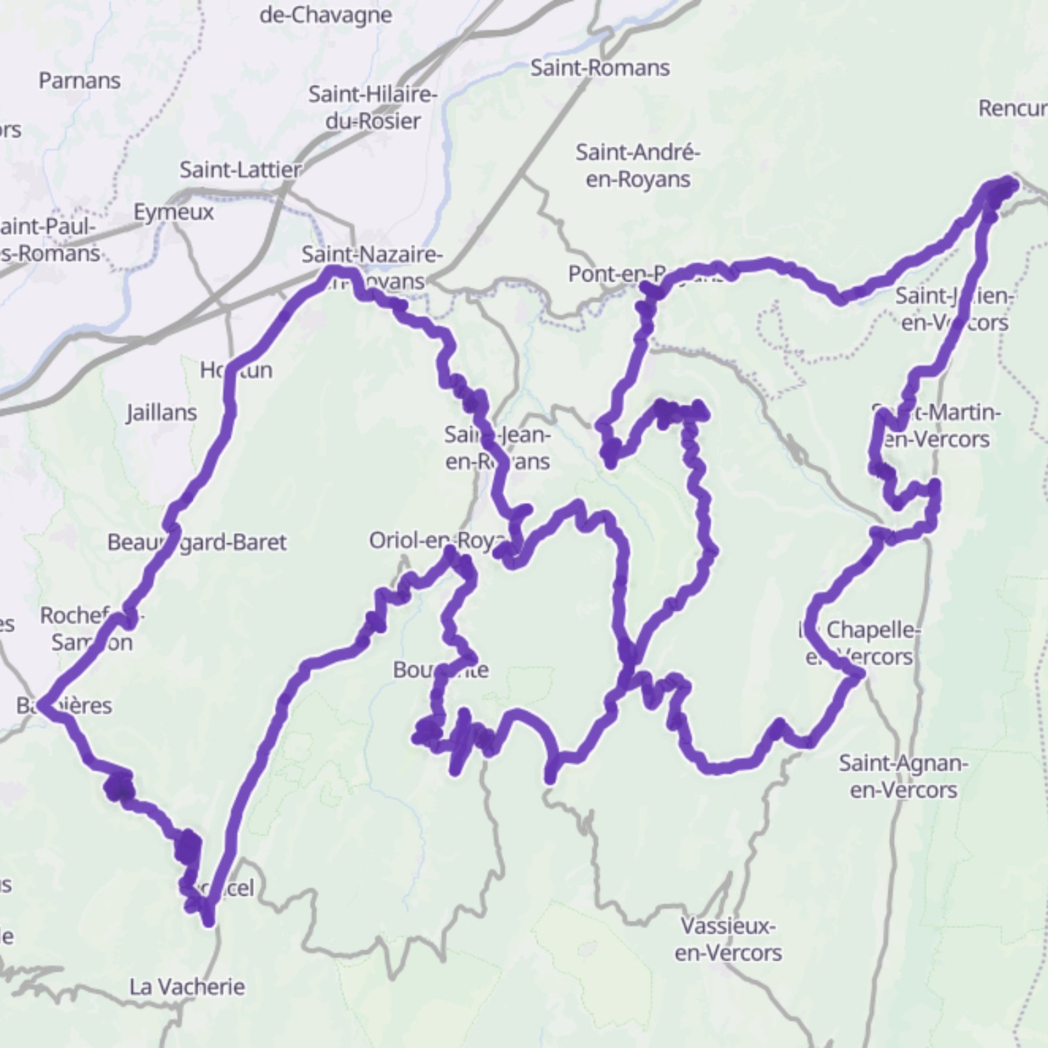 Map itinerary
