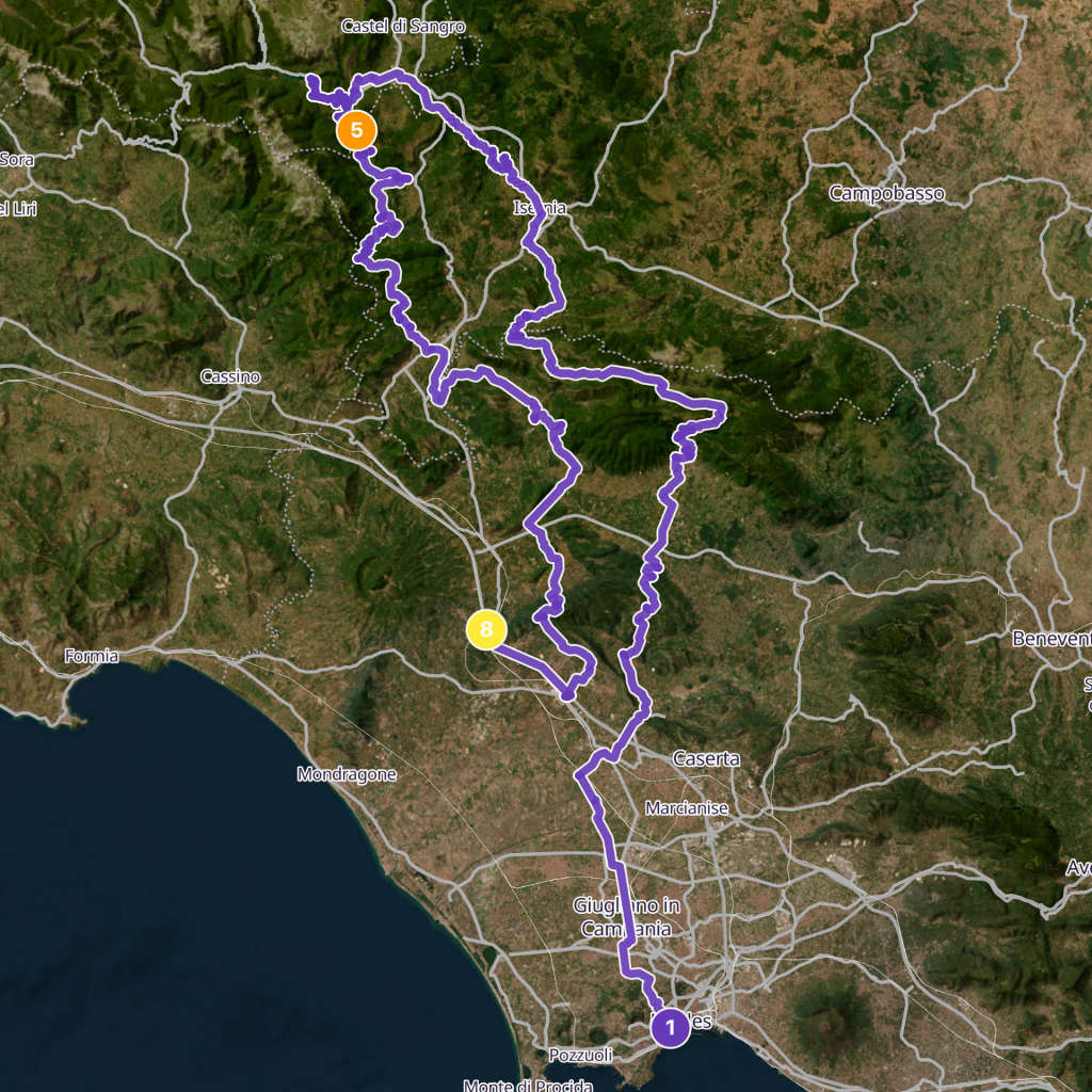 Map itinerary