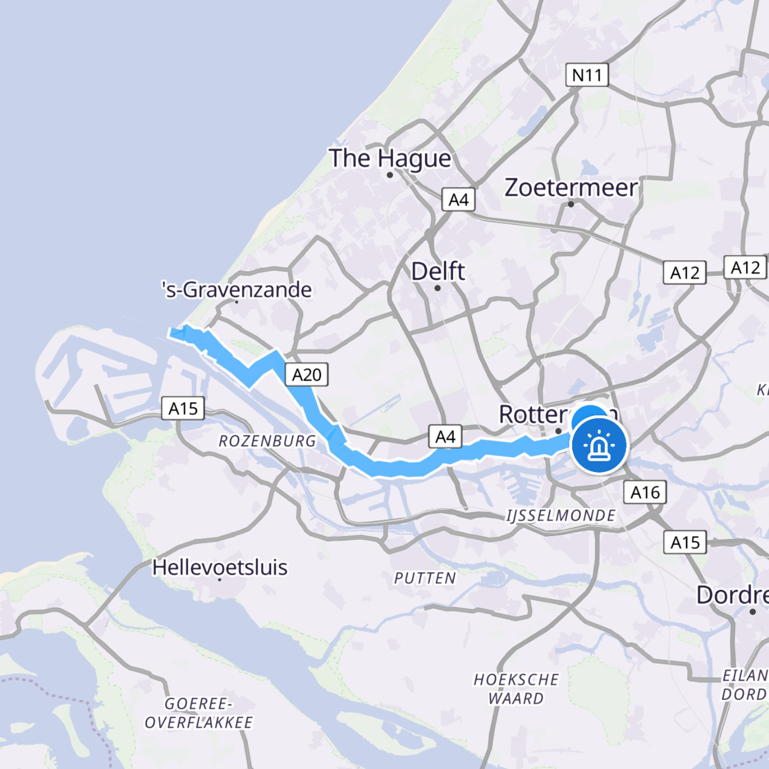 Map itinerary