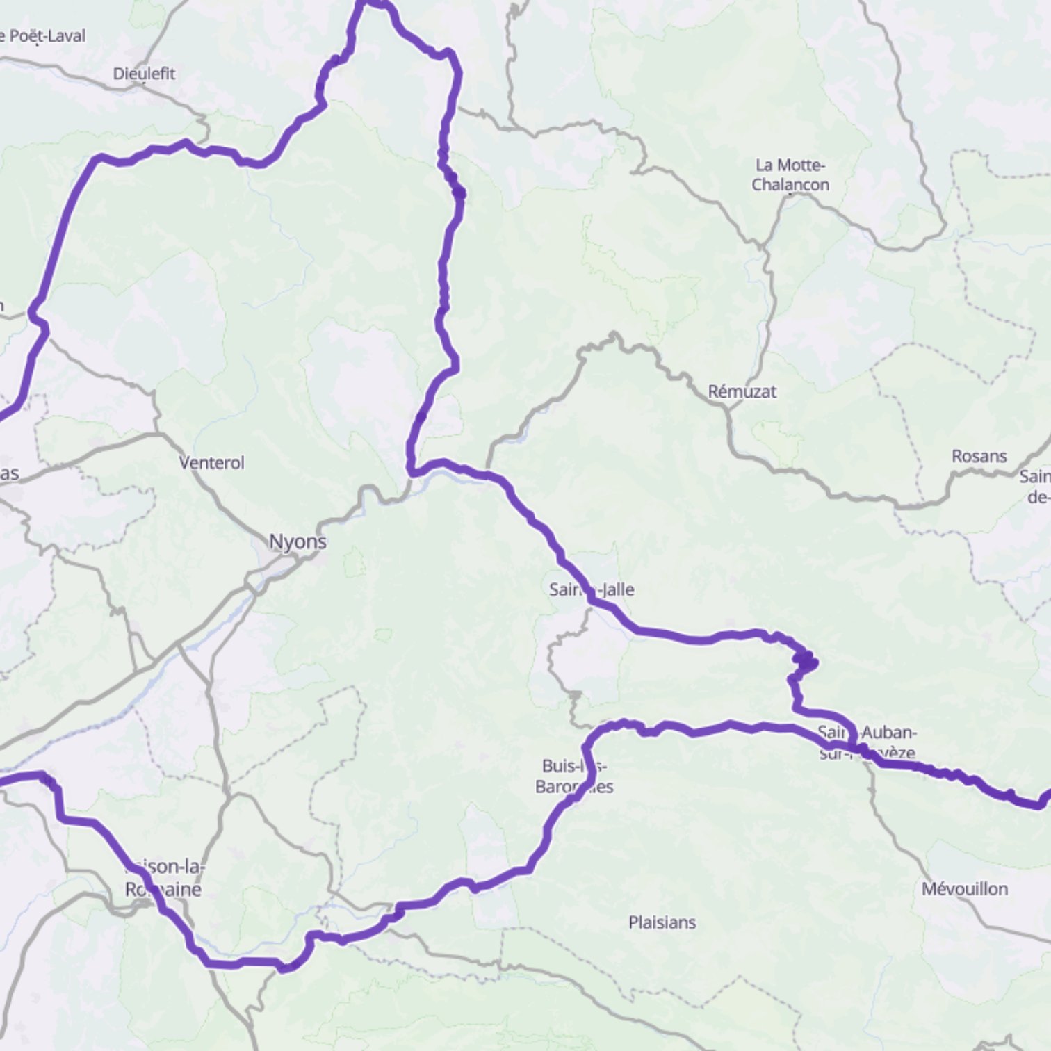Map itinerary