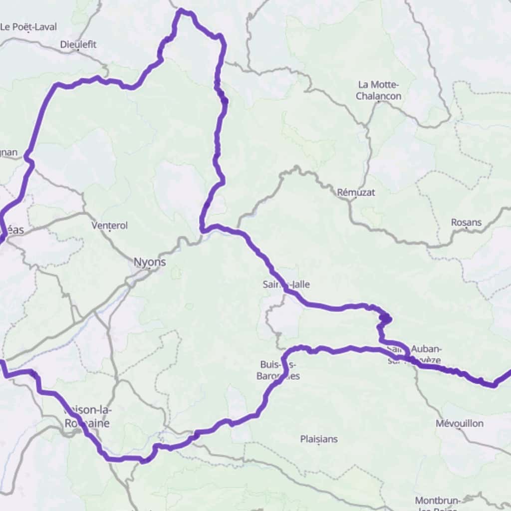 Map itinerary