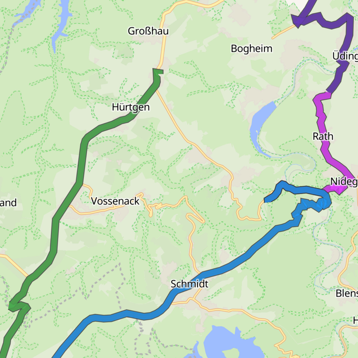 Map itinerary