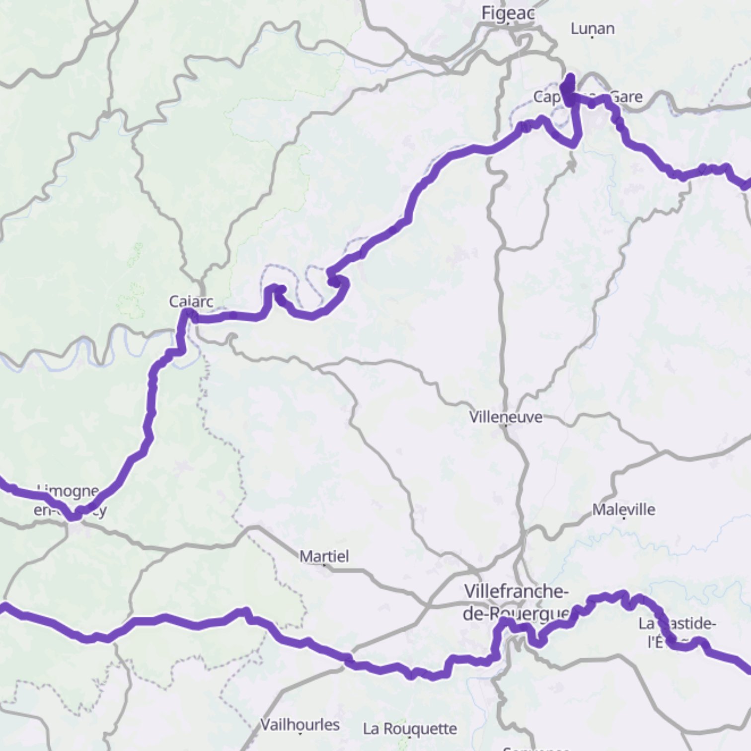 Map itinerary