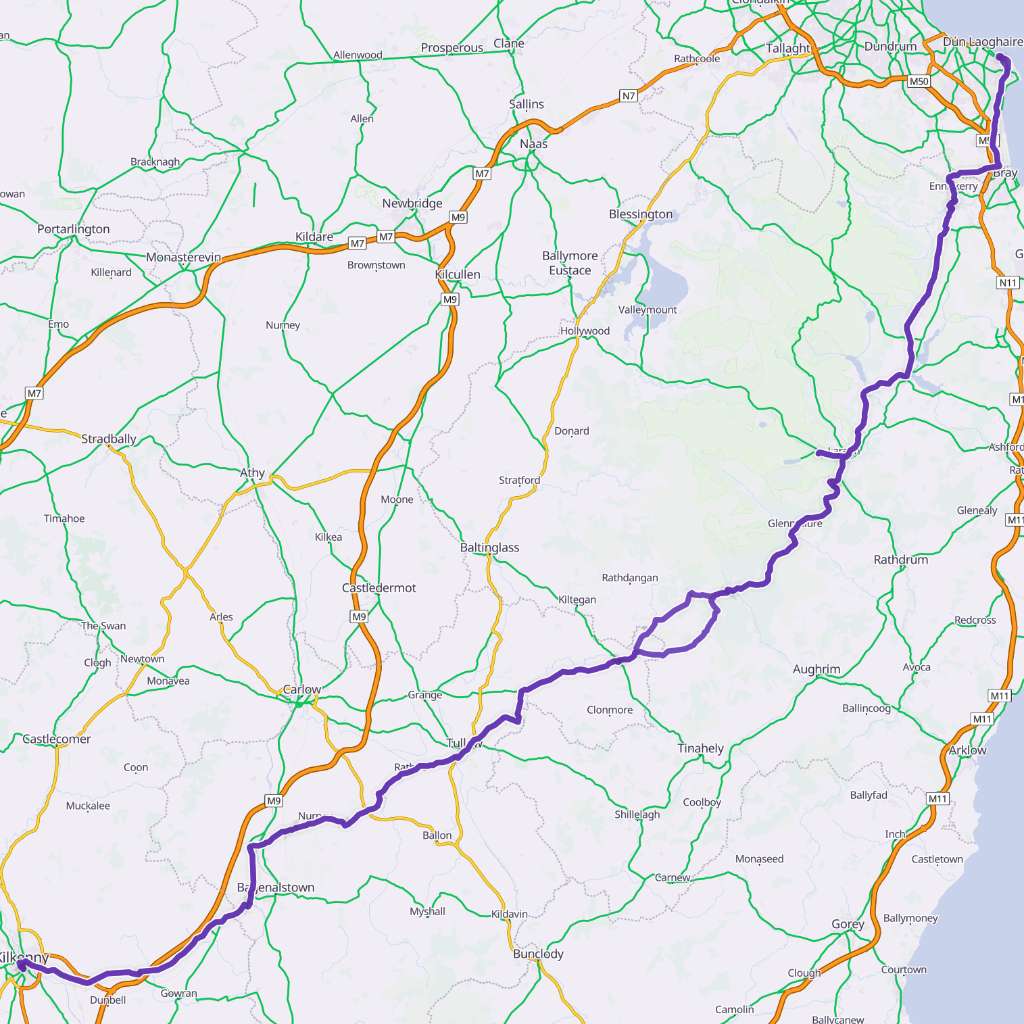 Map itinerary