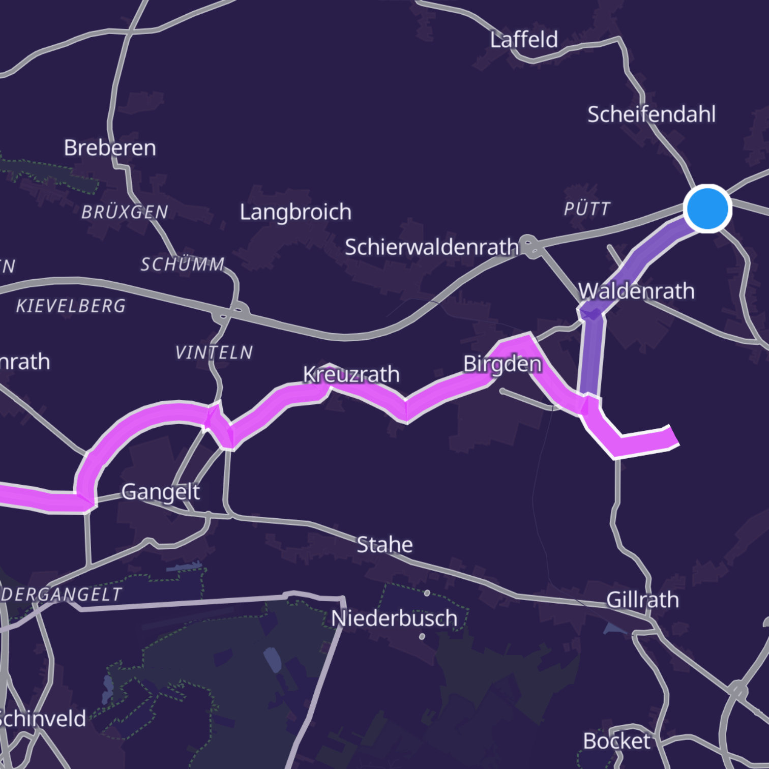 Map itinerary