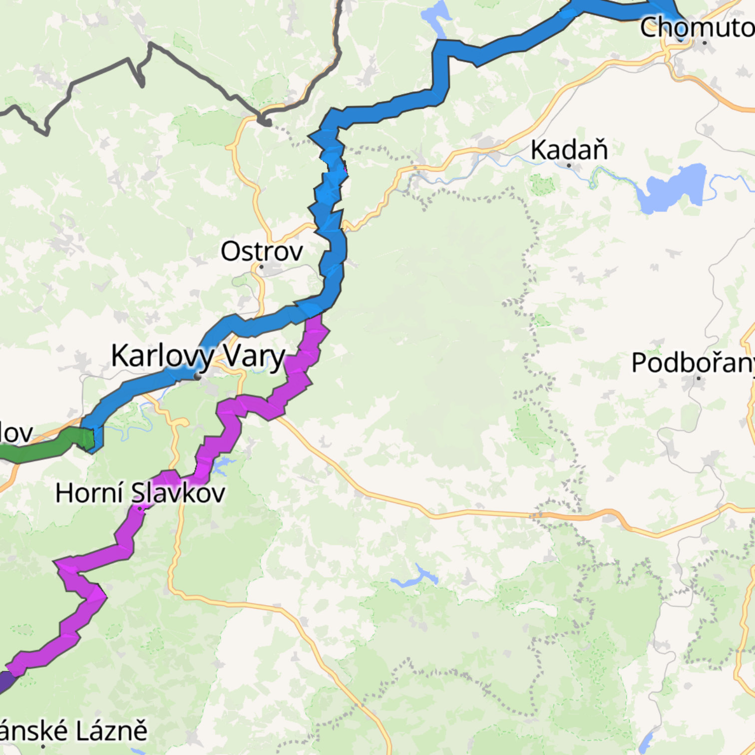 Map itinerary