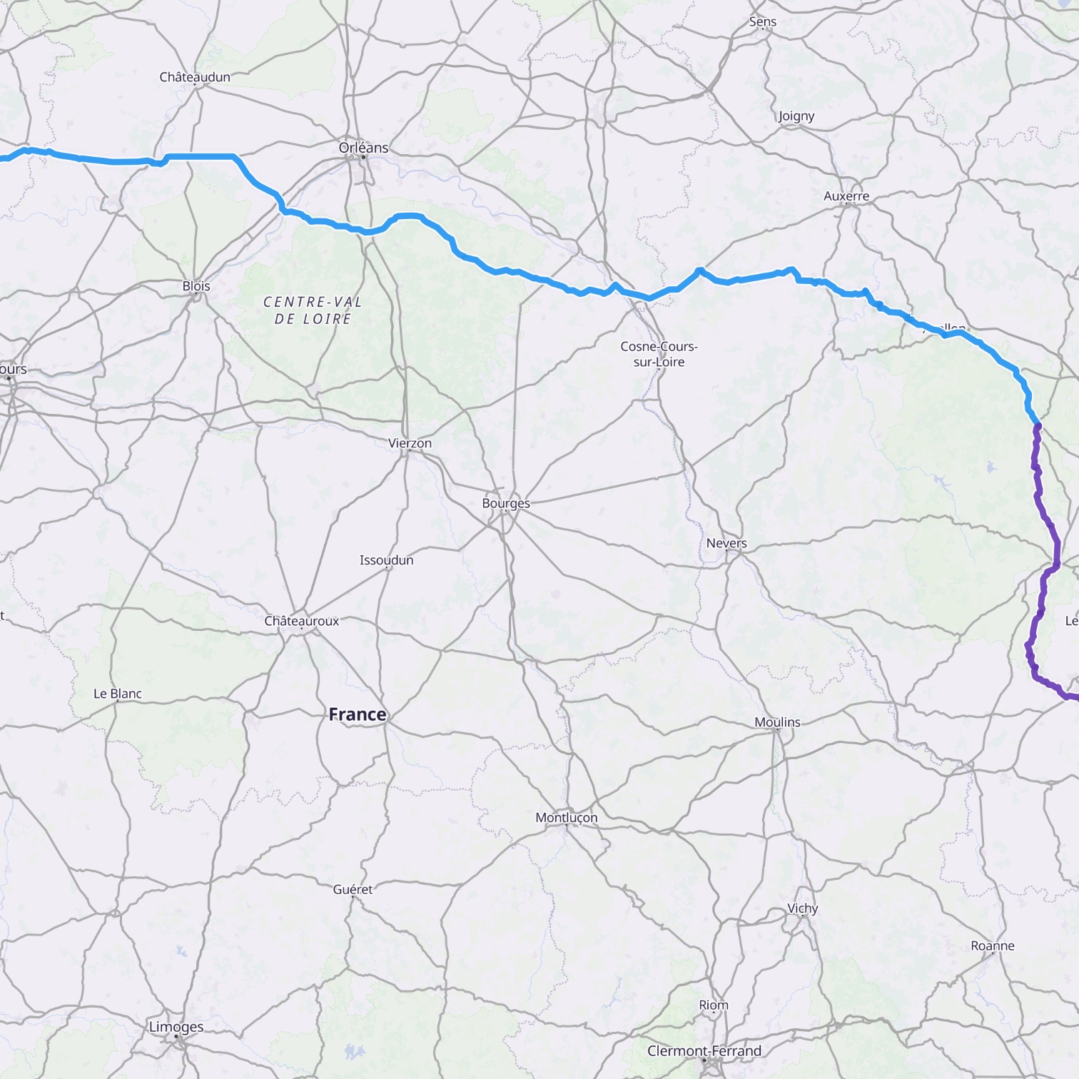 Map itinerary