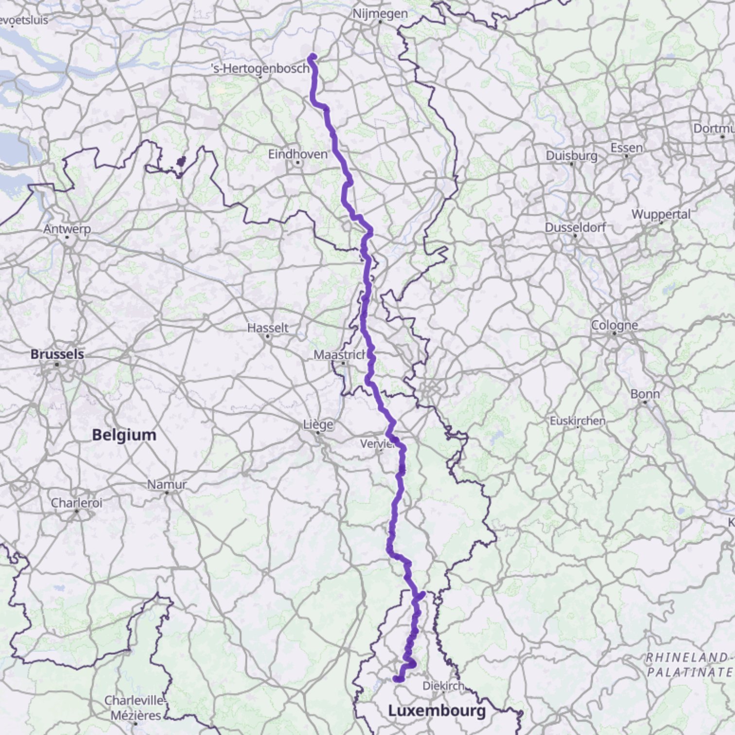 Map itinerary