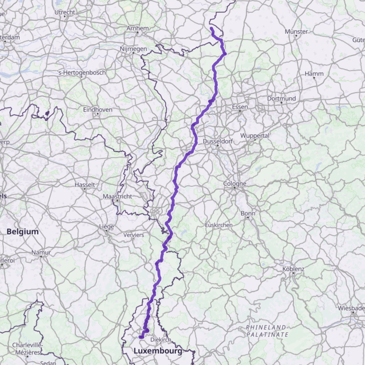 Map itinerary