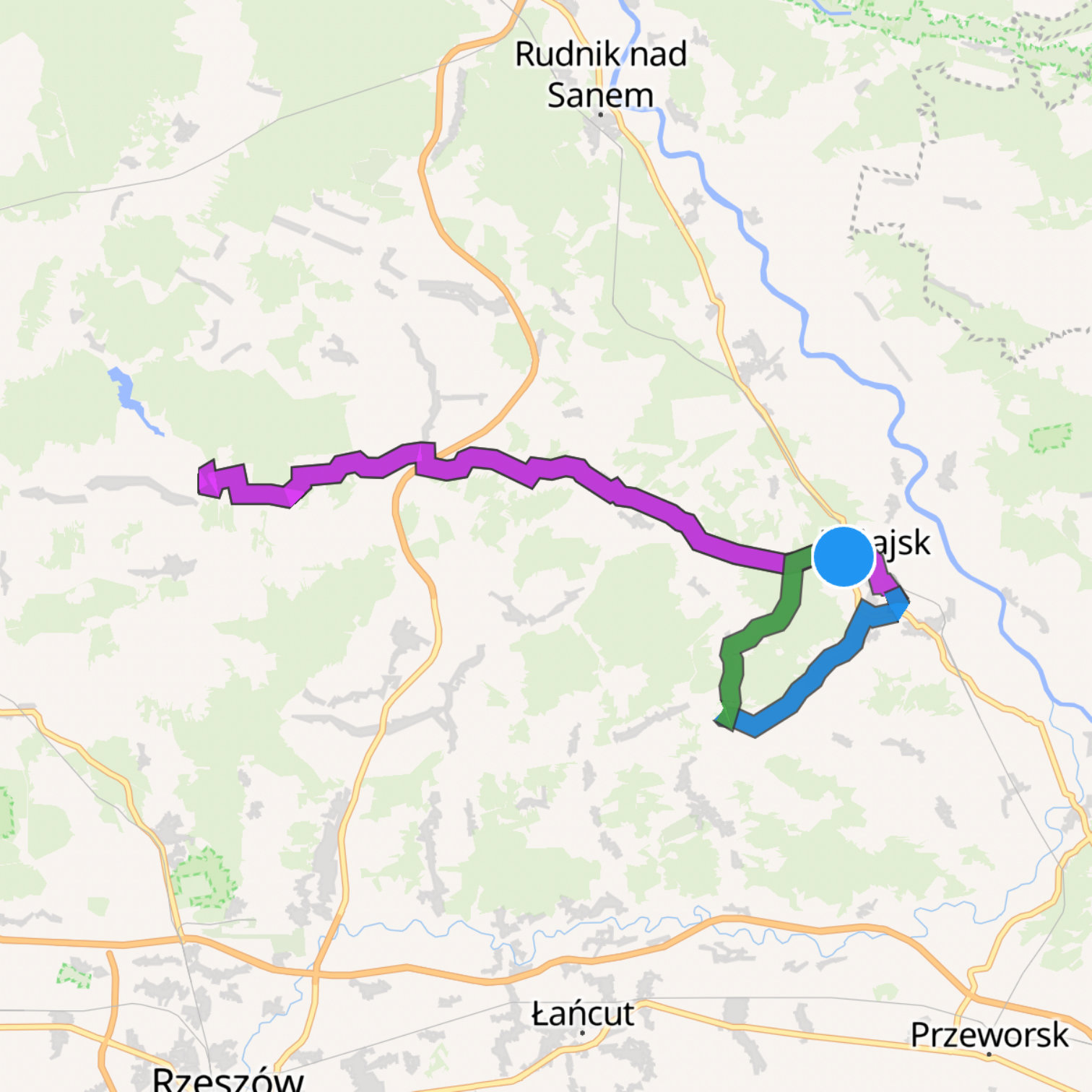 Map itinerary