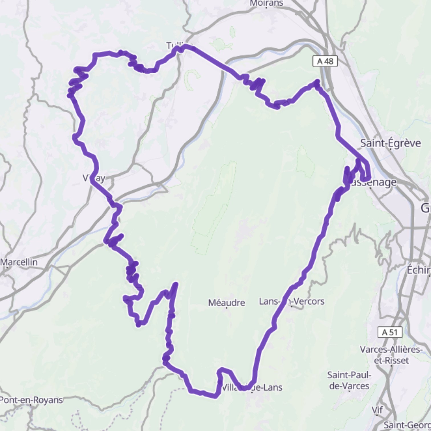 Map itinerary