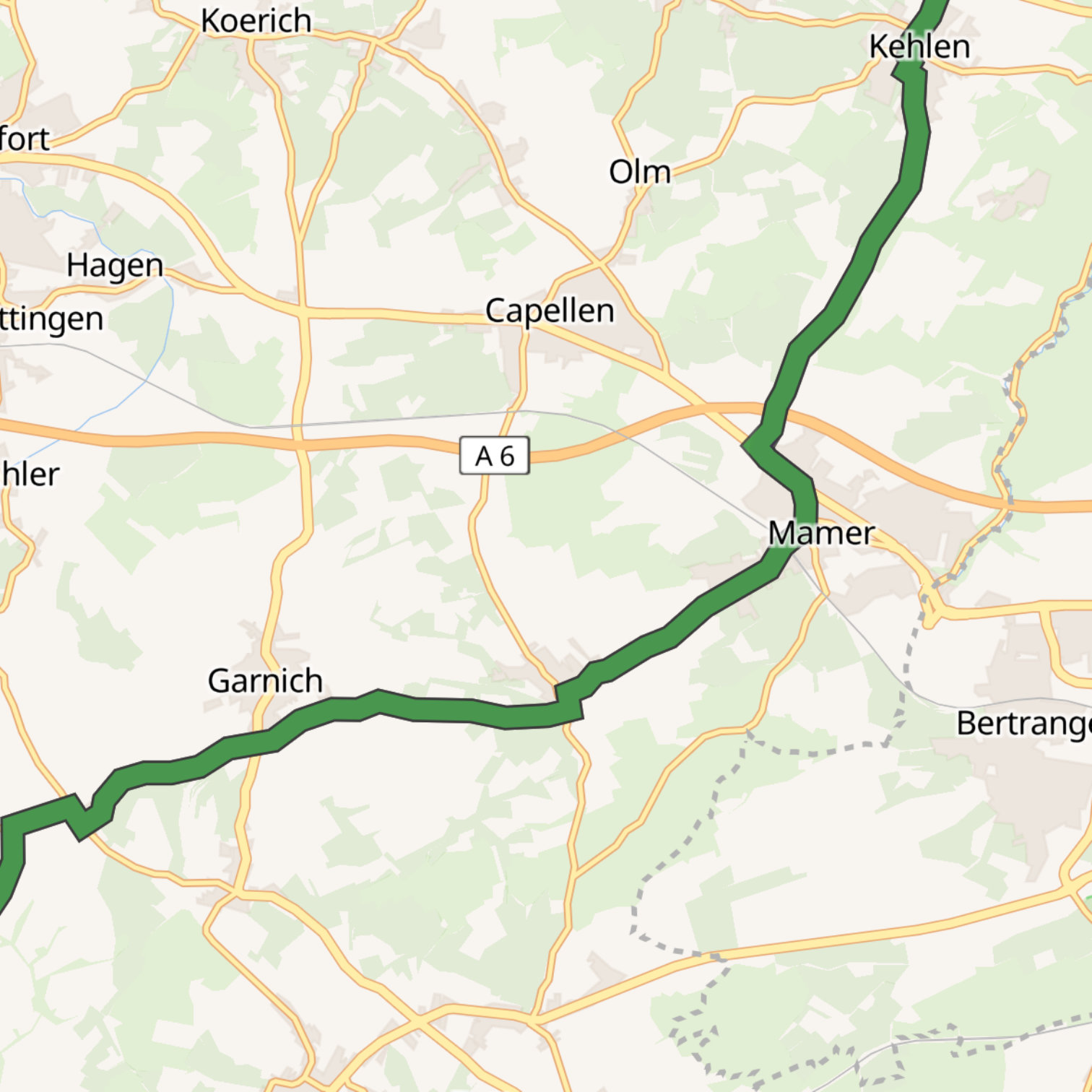 Map itinerary