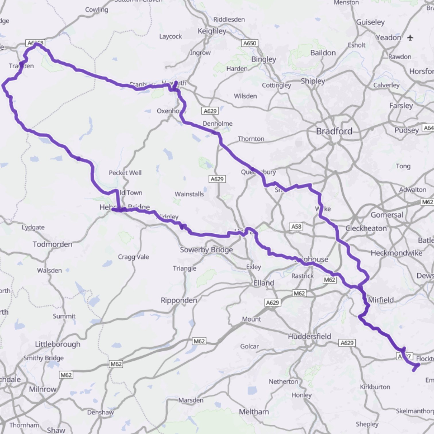 Map itinerary