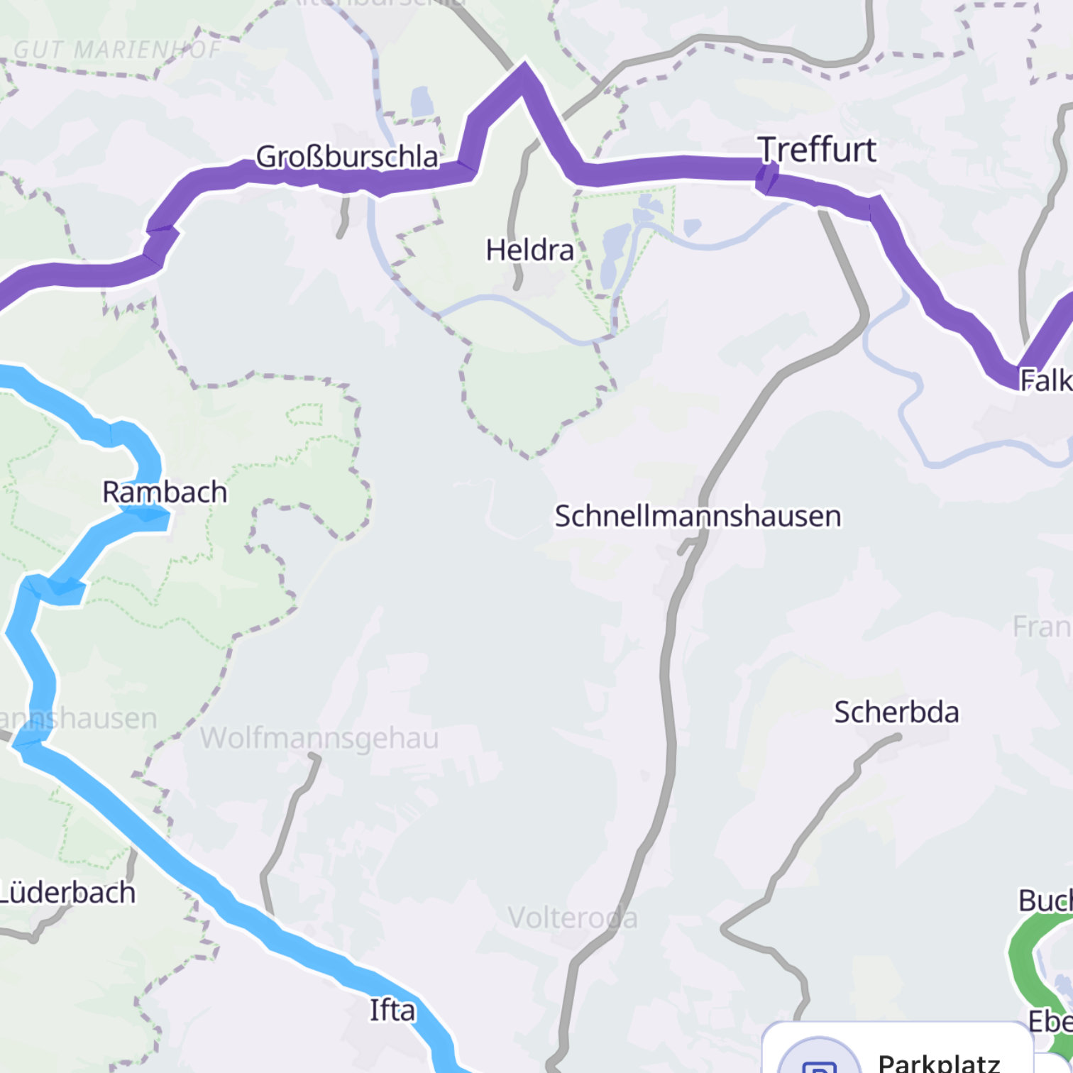 Map itinerary